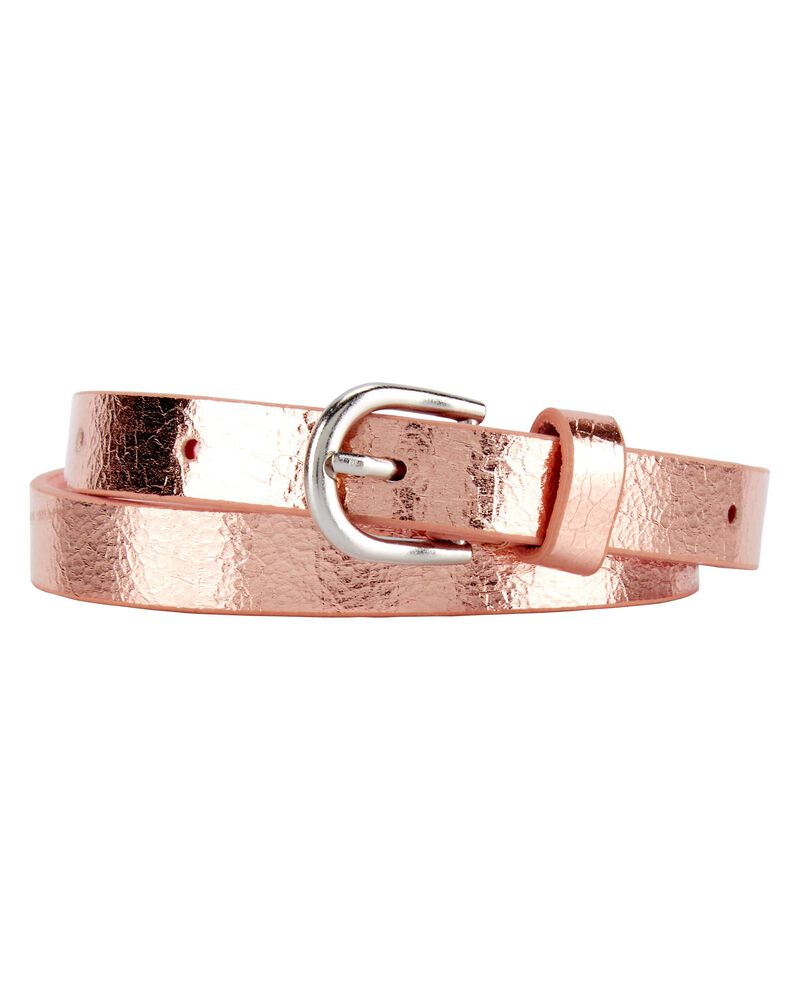 Rose Gold Metallic Belt