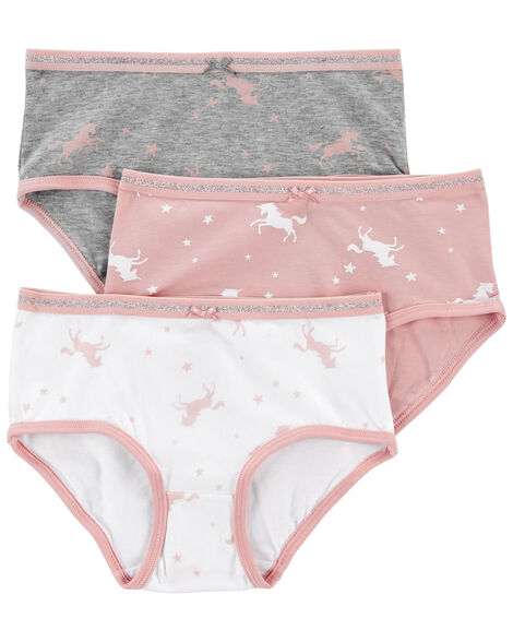 6 Pack Girls Cotton Brief Underwear Multipacks Underwear Cute Panty Kids  Size S