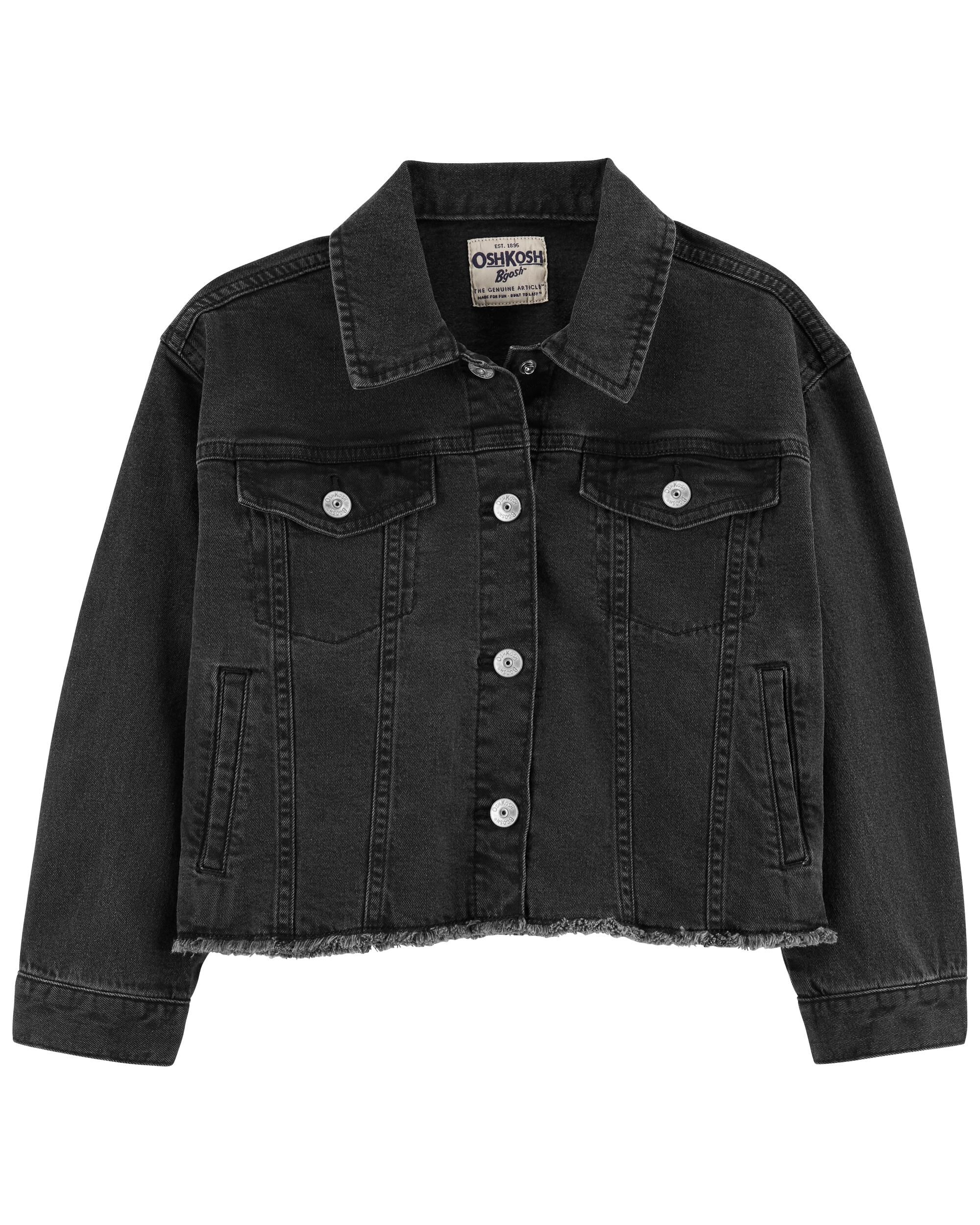 Le Chic Girls Black Denim Jacket – Baby Belle Boutique