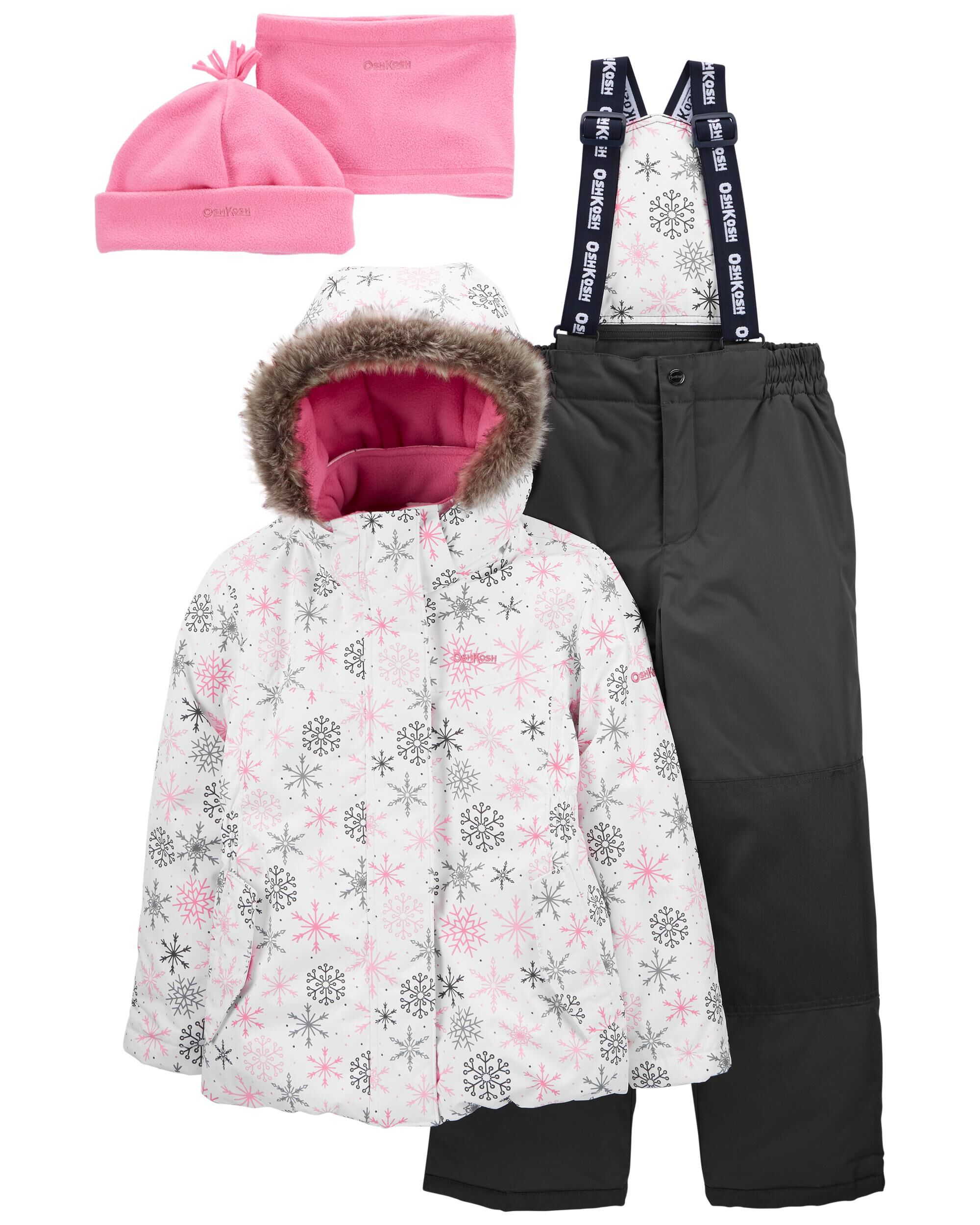 2-Piece Snowsuit With Bonus Hat And Neck Warmer