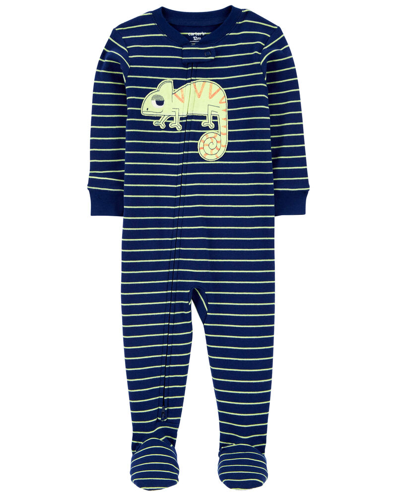 Navy Blue Footless Hoodie One Piece - Toddler Hooded Footless Pajamas, Footless One Piece Pjs