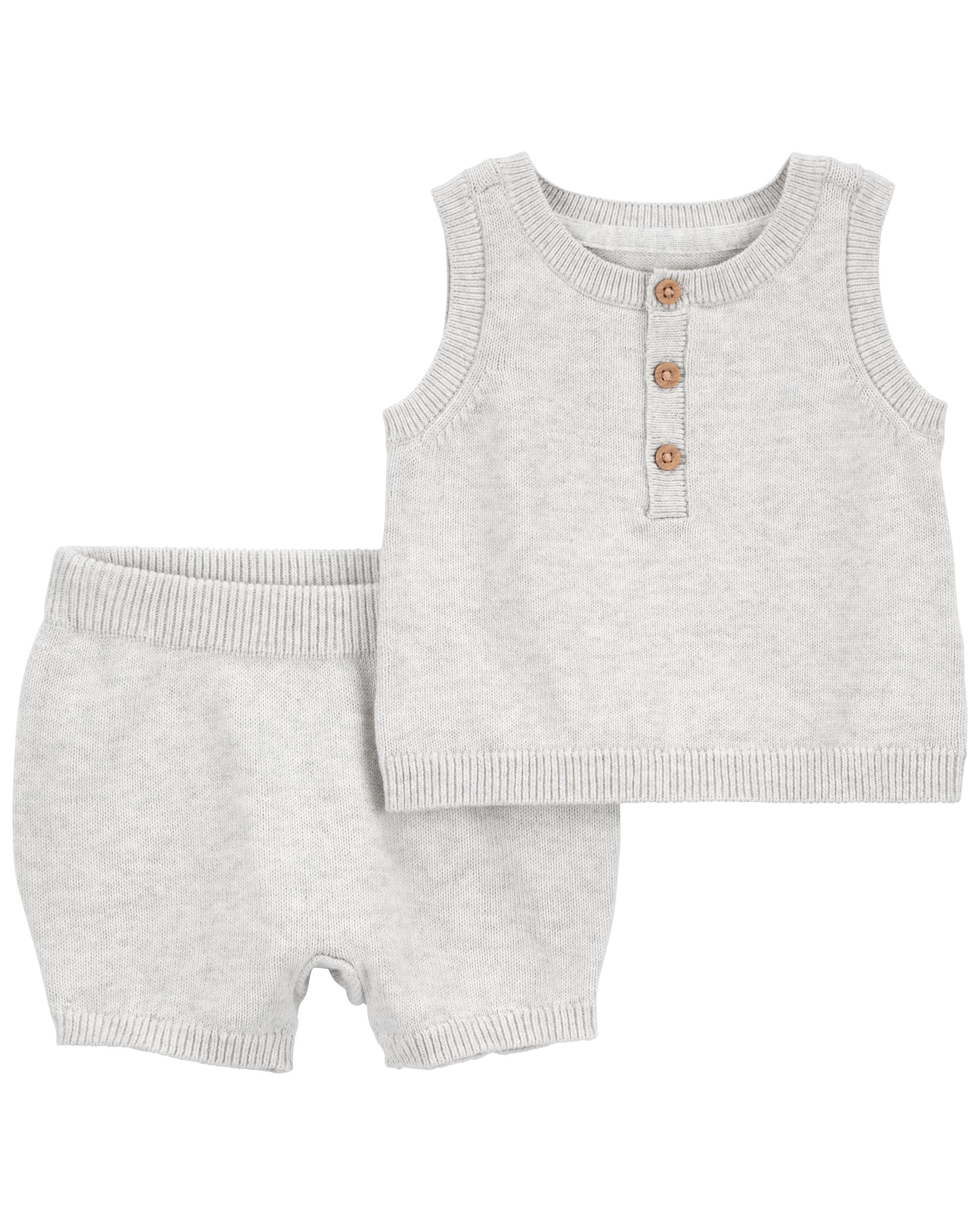 2-Piece Sweater Tank & Short Set