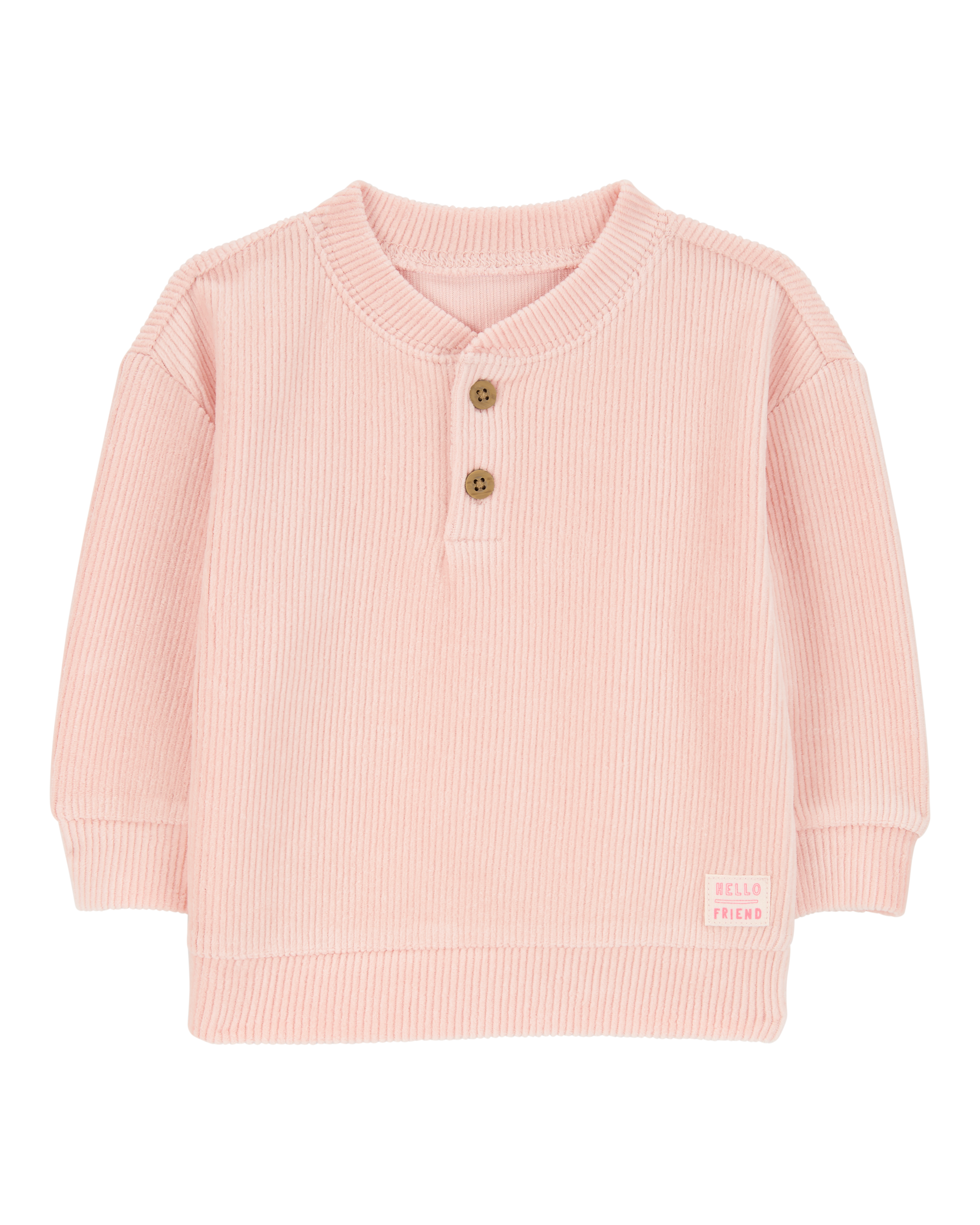 Baby Ribbed Velour Pullover