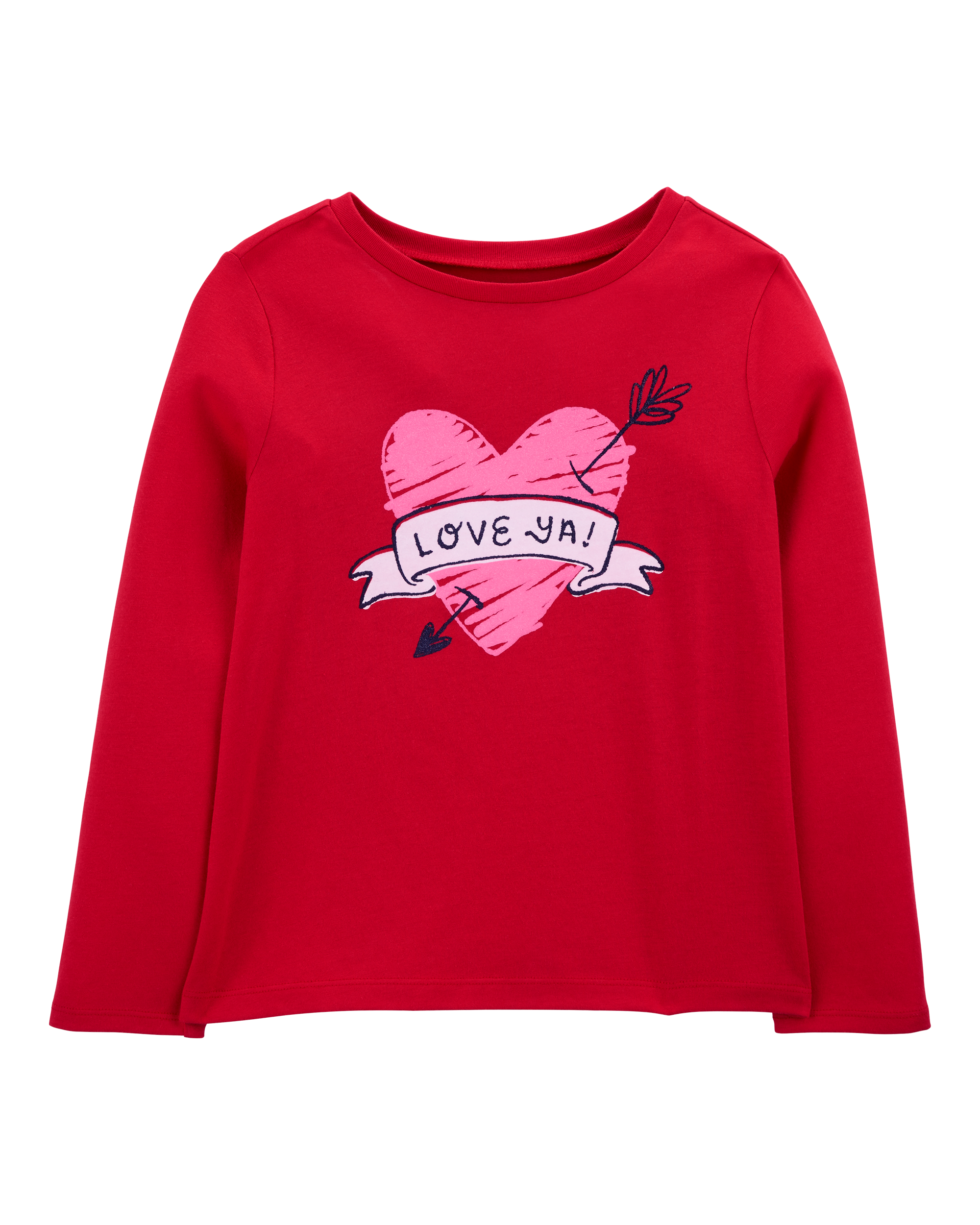 Kid Love Ya Valentine's Day Cotton Blend Graphic Tee