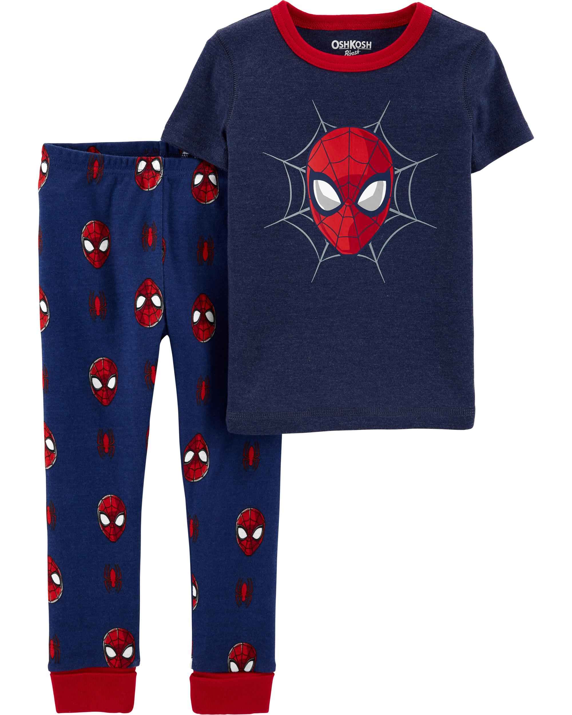 Heather 2-Piece Spider-Man 100% Snug Fit Cotton PJs 