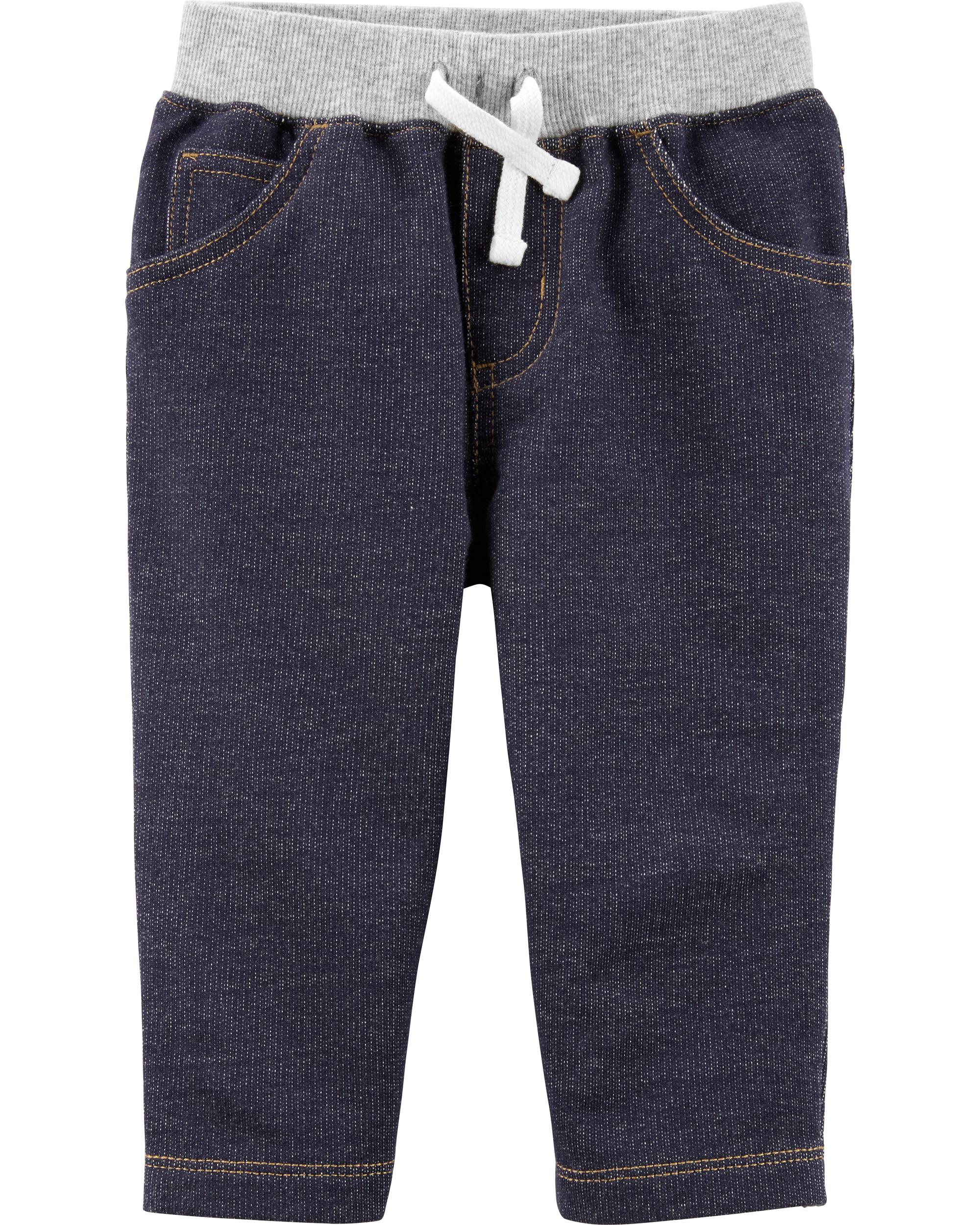 Pull-On Knit Denim Pants | carters.com