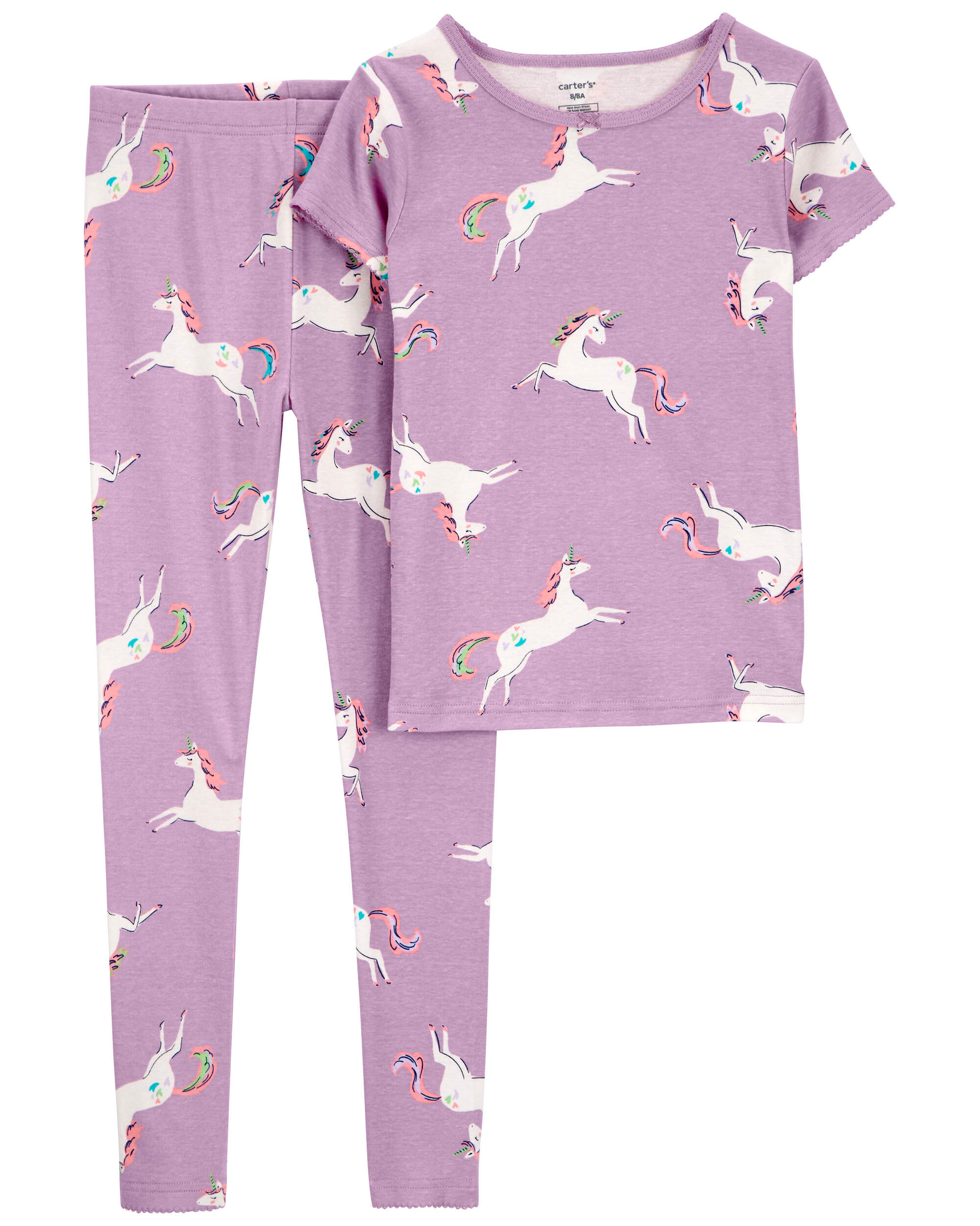 Kid 2-Piece Unicorn 100% Snug Fit Cotton Pyjamas