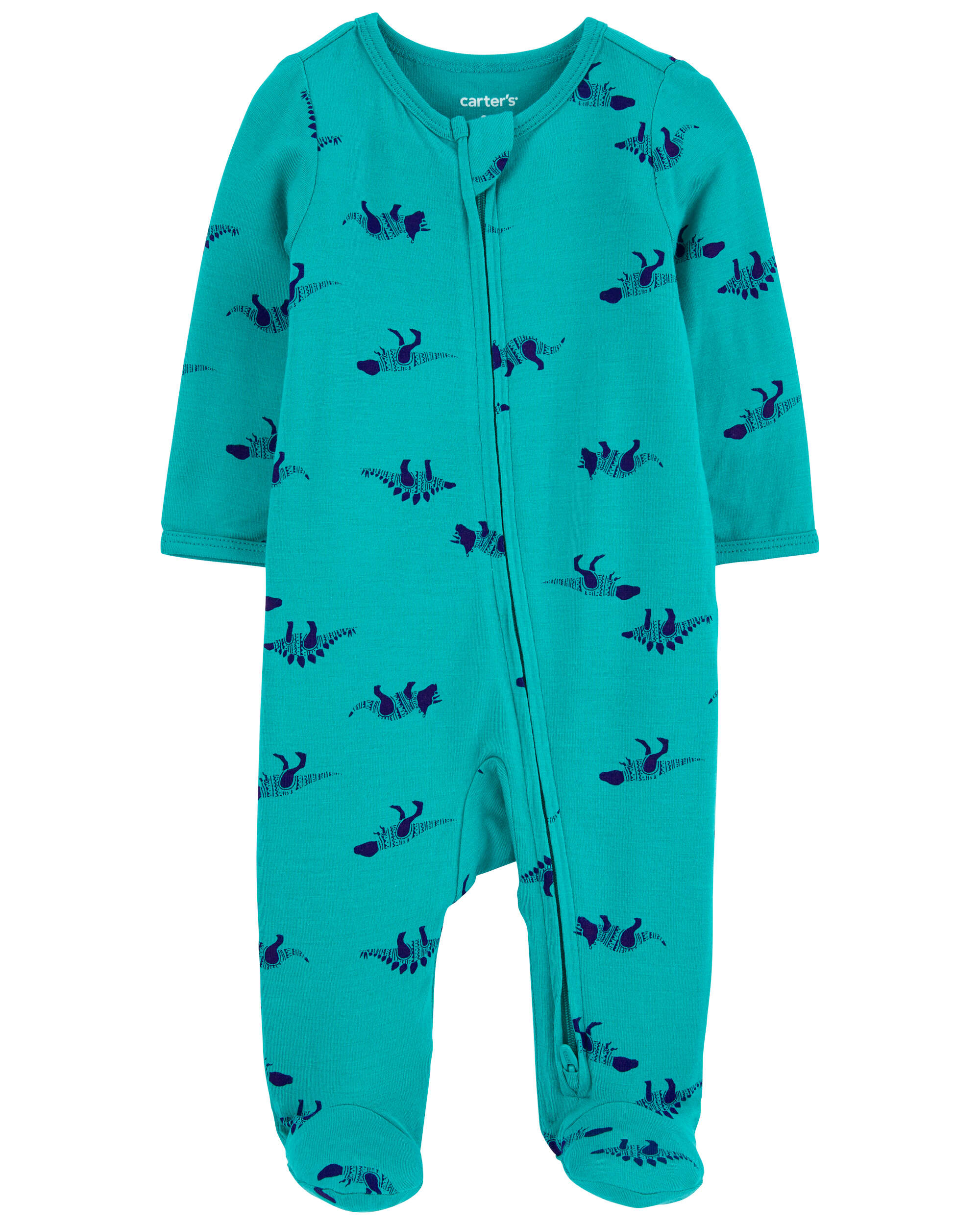 Baby Dinosaur 2-Way Zip  Sleeper Pyjamas