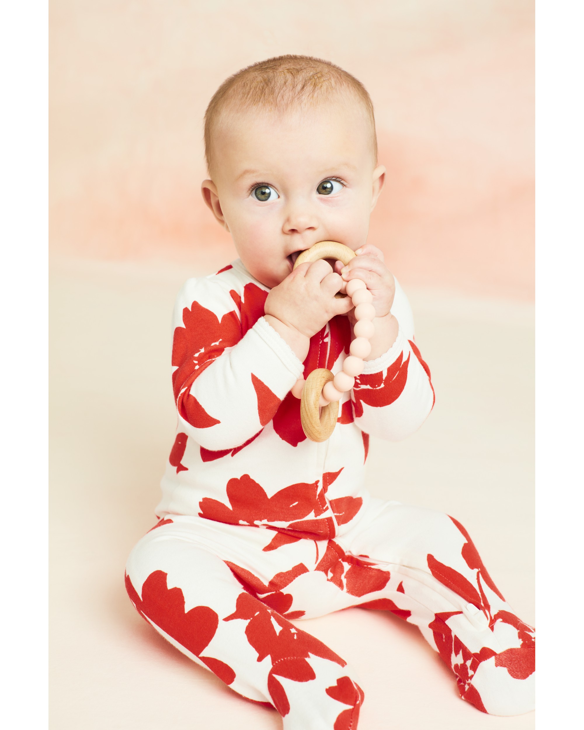 Baby Floral Snap-Up Cotton Sleeper Pyjamas