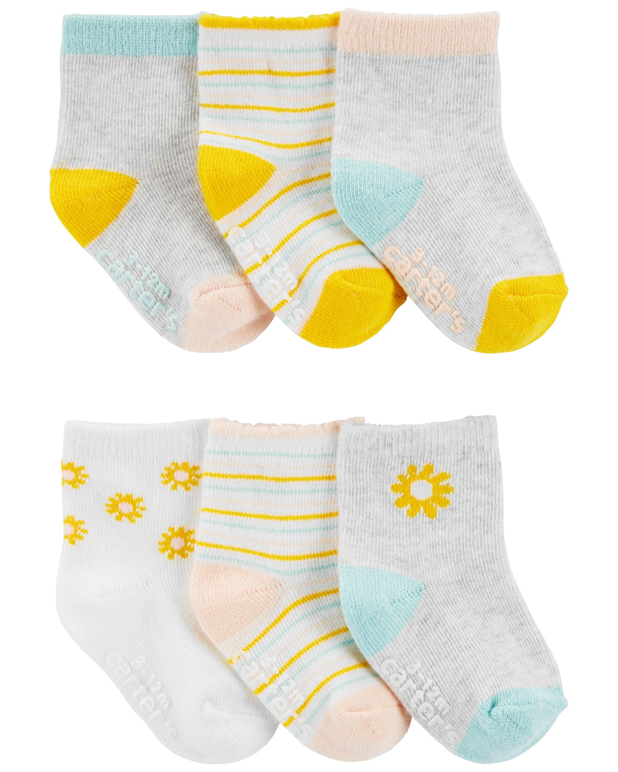 Baby 6-Pack Floral Socks