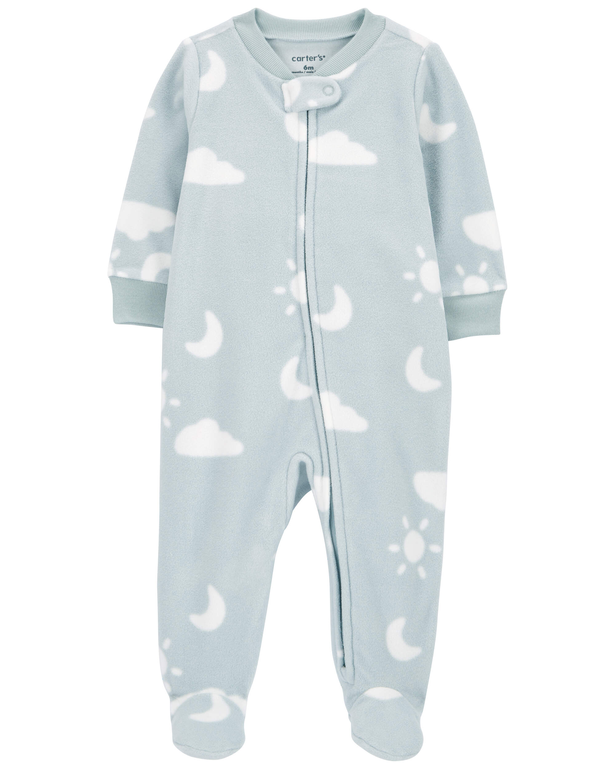 Baby Cloud Fleece Zip-Up Footie Sleep & Play Pajamas