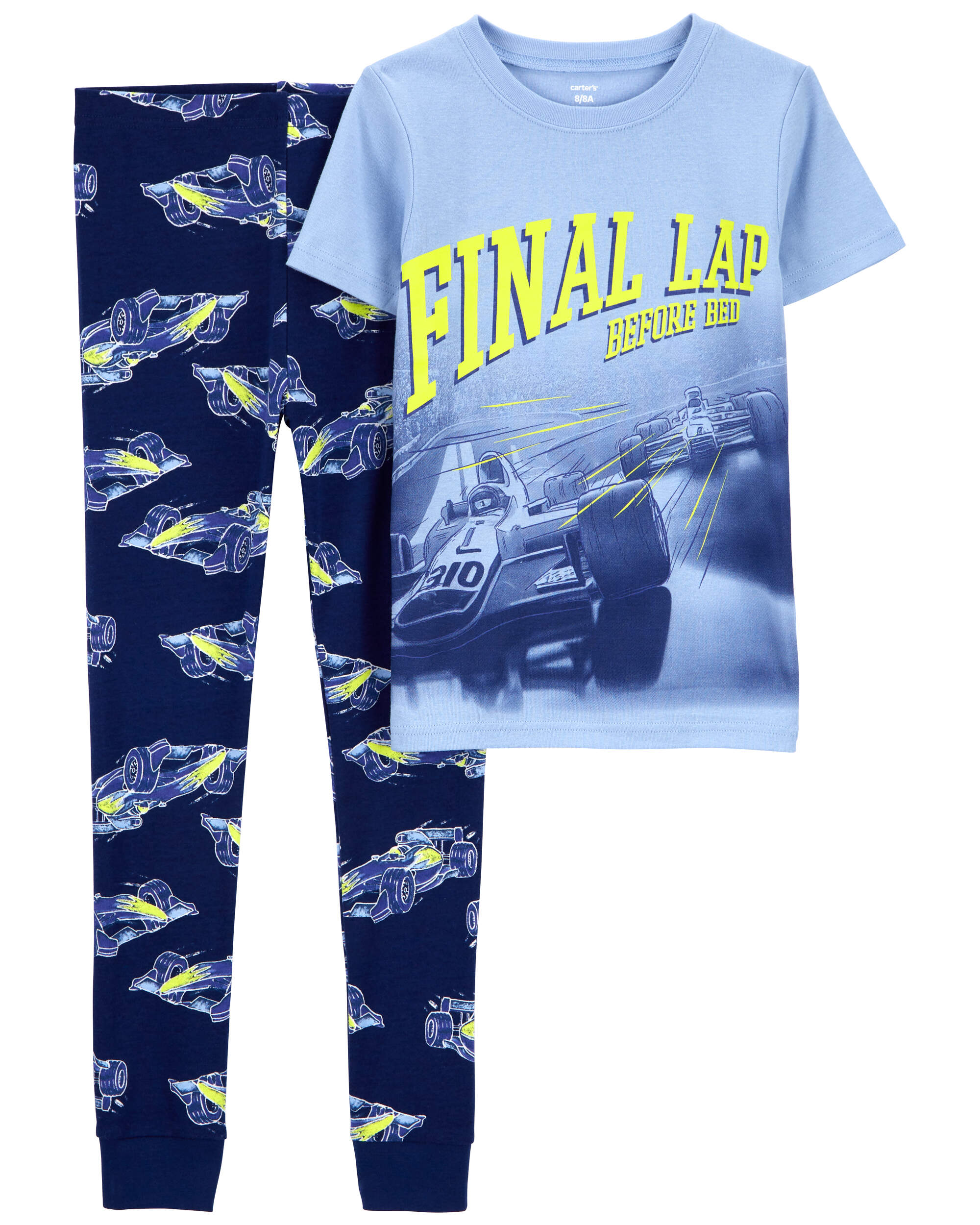 Kid 2-Piece Racing 100% Snug Fit Cotton Pyjamas