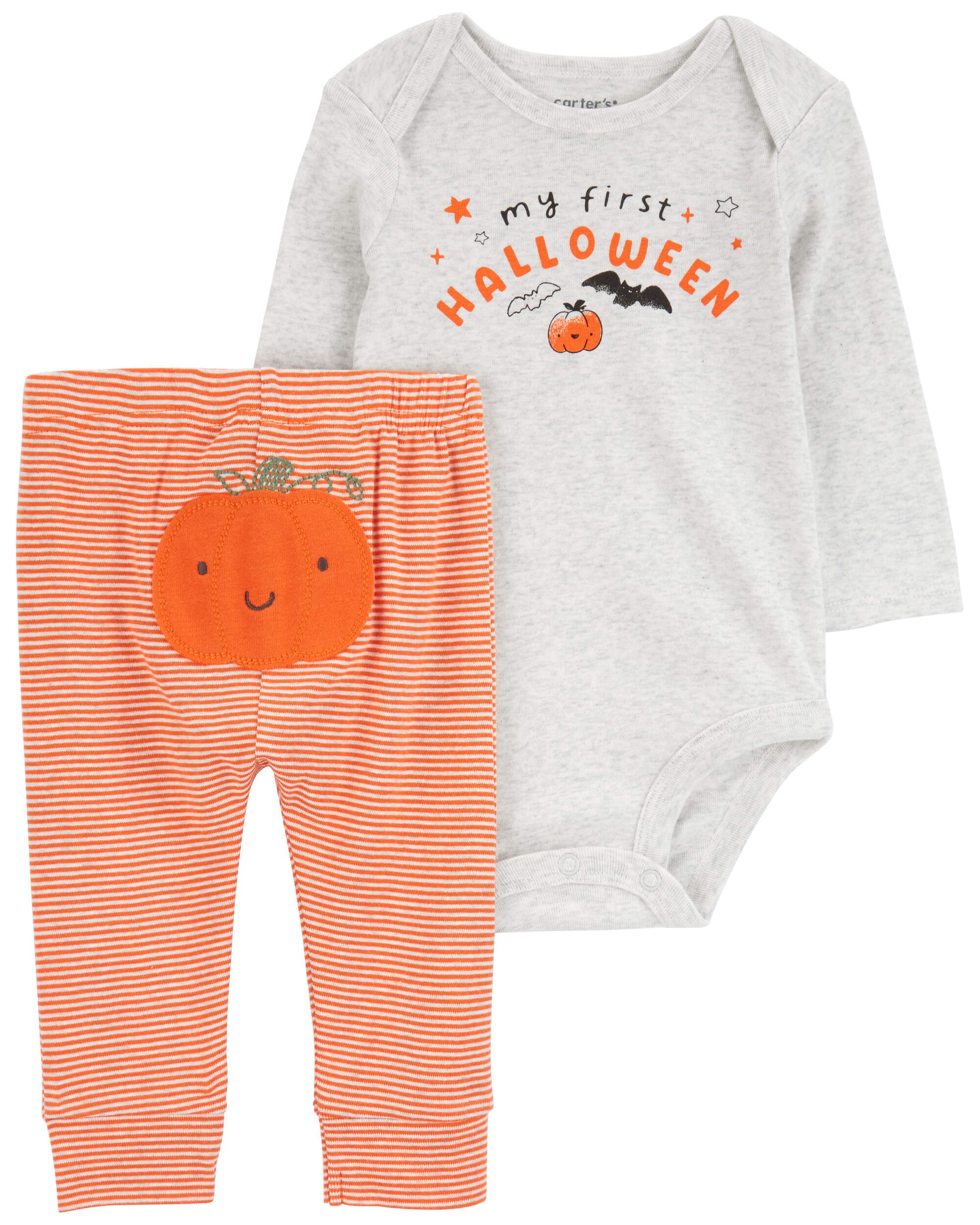 Baby 2-Piece My First Halloween Bodysuit Pant Set