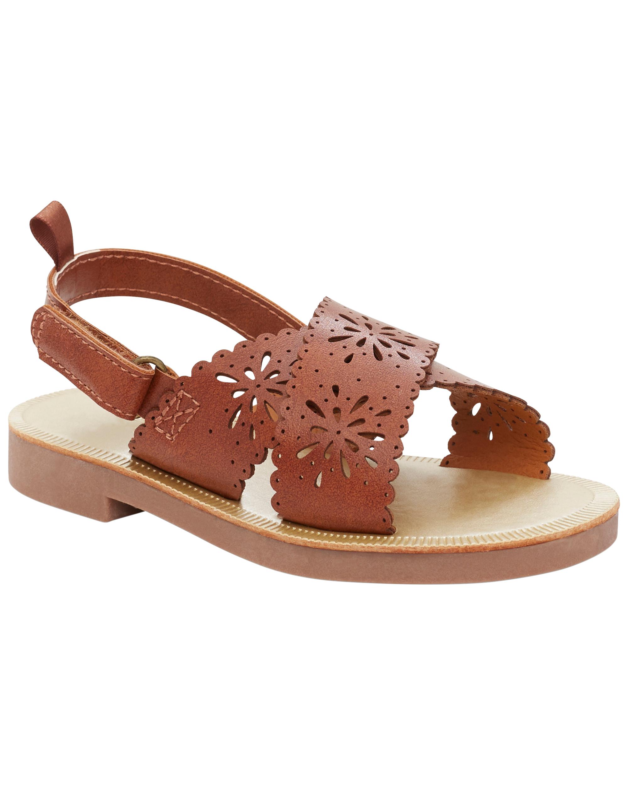 Brown Criss-Cross Sandals | Carter's Oshkosh Canada