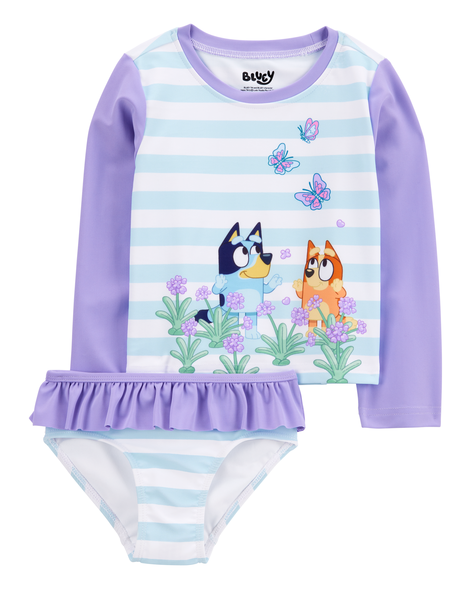 Toddler 2-Piece Bluey Rashguard Set