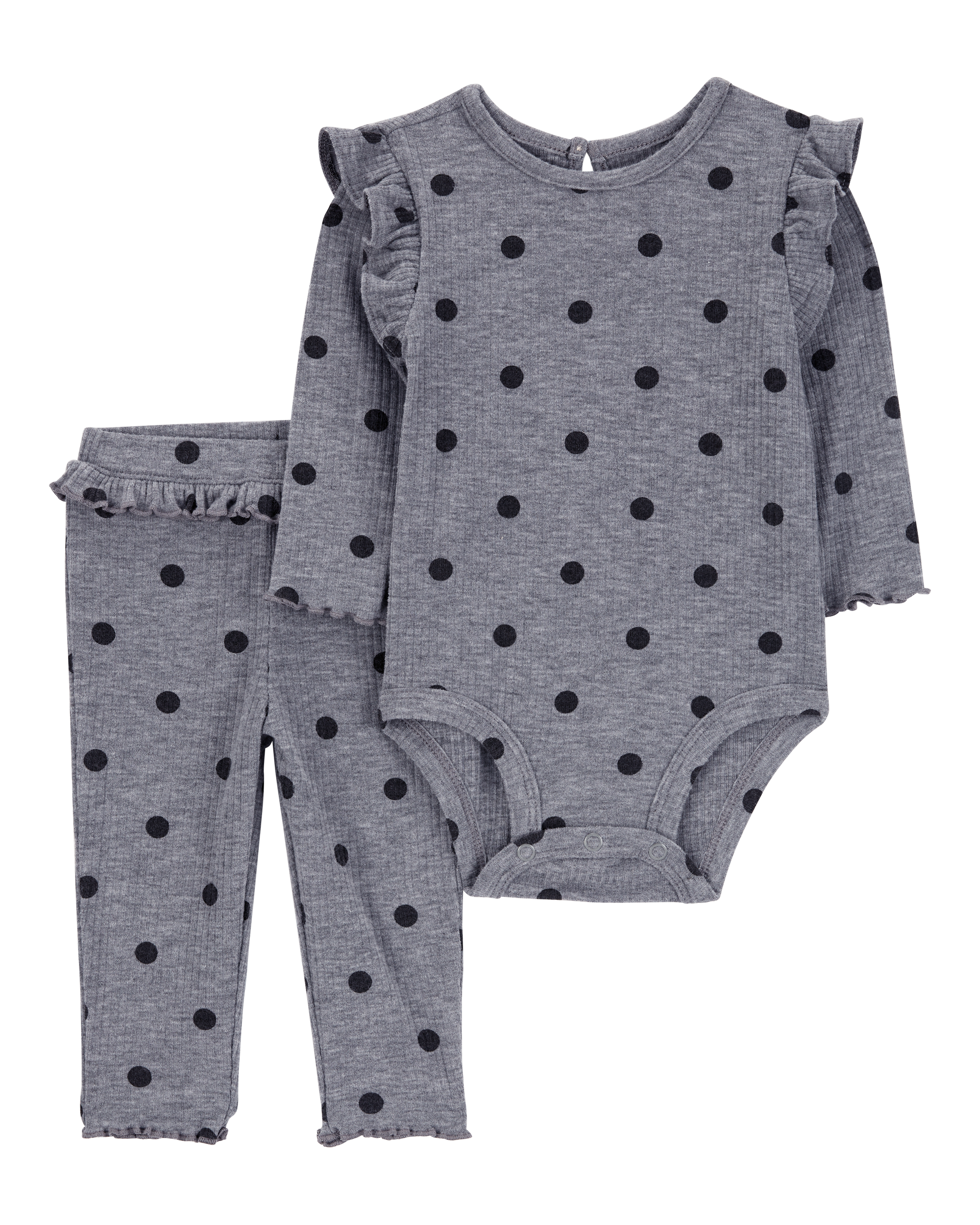 Baby 2-Piece Polka Dot Bodysuit Pant Set