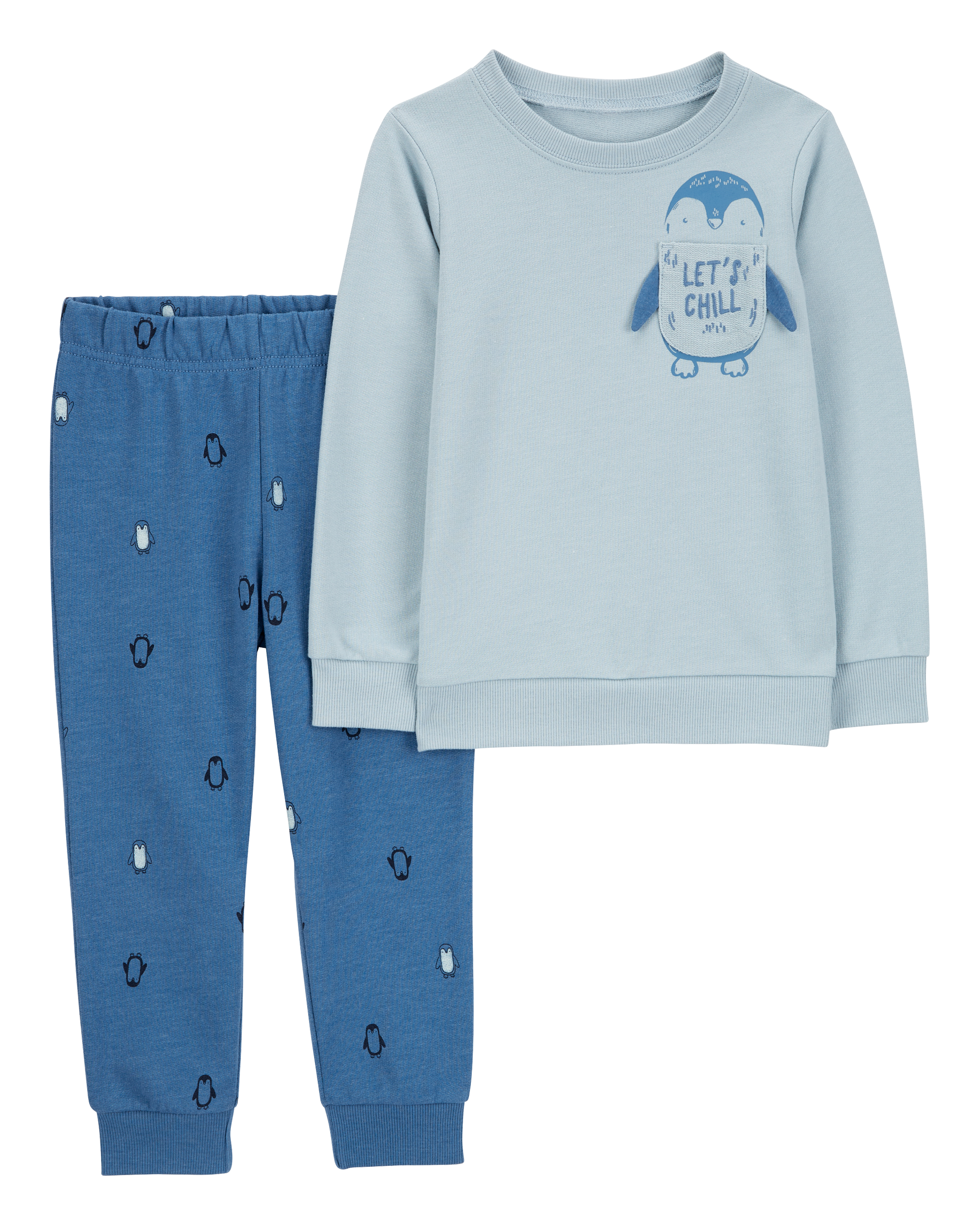 Baby 2-Piece Penguin Sweatshirt & Pant Set