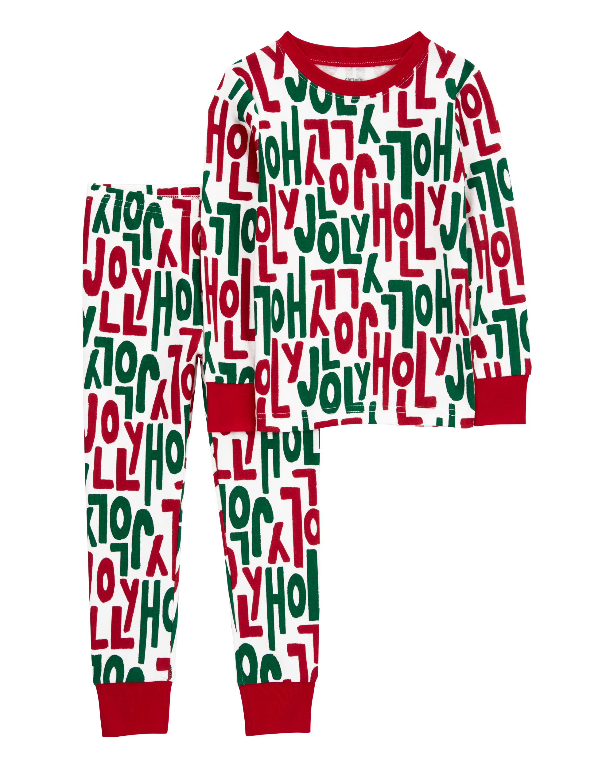 Toddler 2-Piece Holly Jolly 100% Snug Fit Cotton Pyjamas