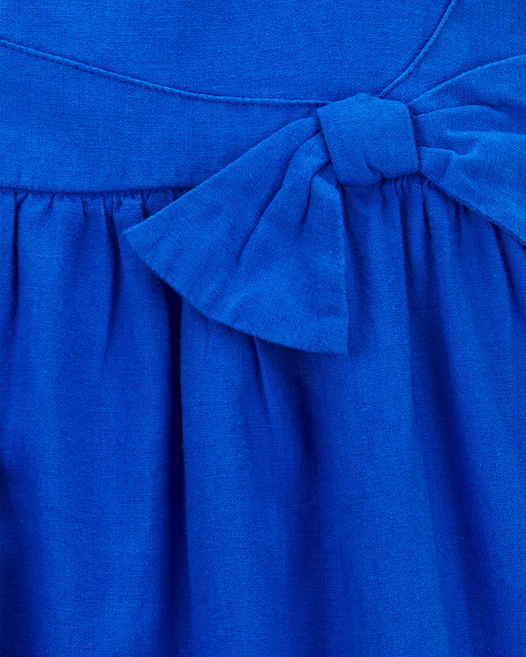 Blue Sleeveless LENZING™ ECOVERO™ Dress | Carter's Oshkosh Canada