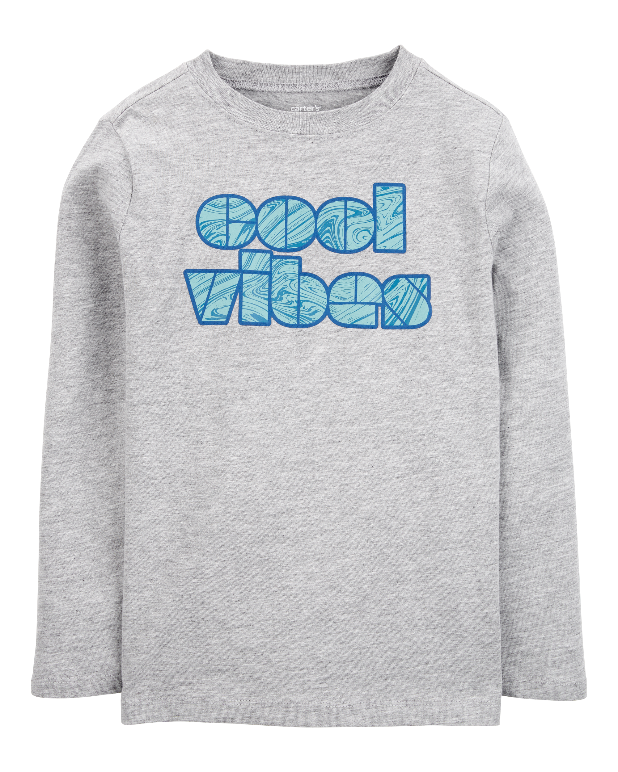 Kid Cool Vibes Long-Sleeve Tee - Grey