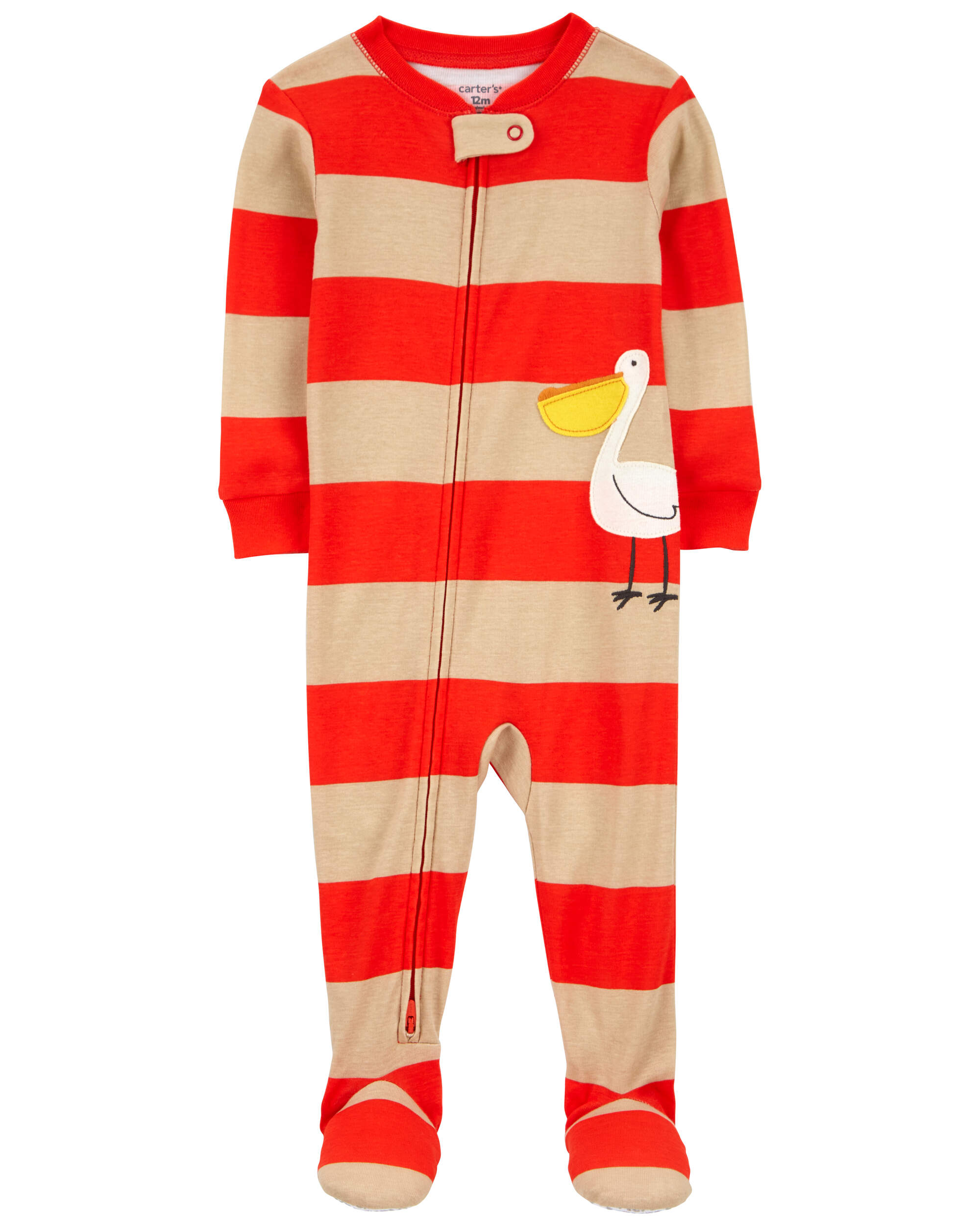 Baby 1-Piece Pelican 100% Snug Fit Cotton Footie Pyjamas