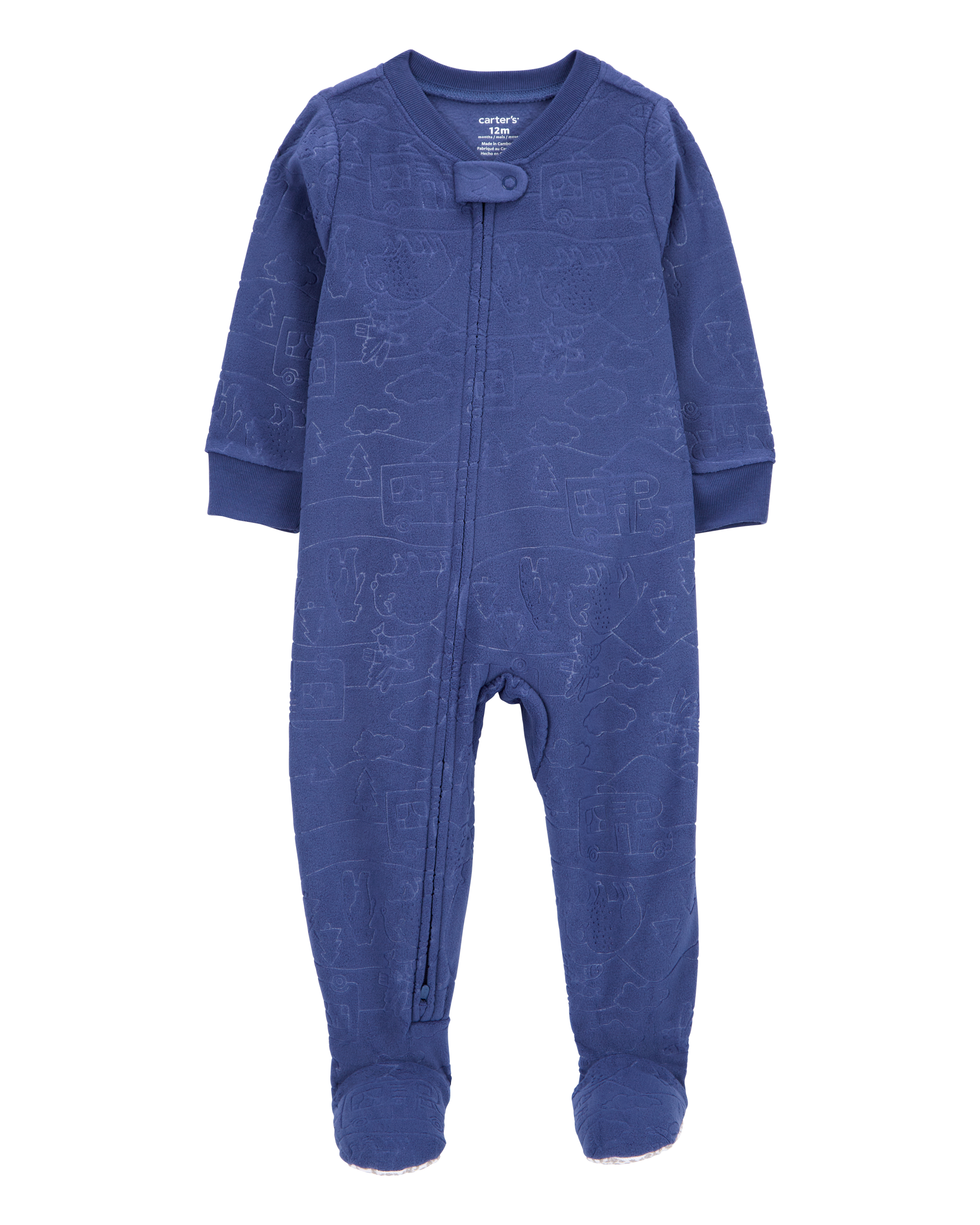 Baby 1-Piece Camper Fleece Footie Pyjamas