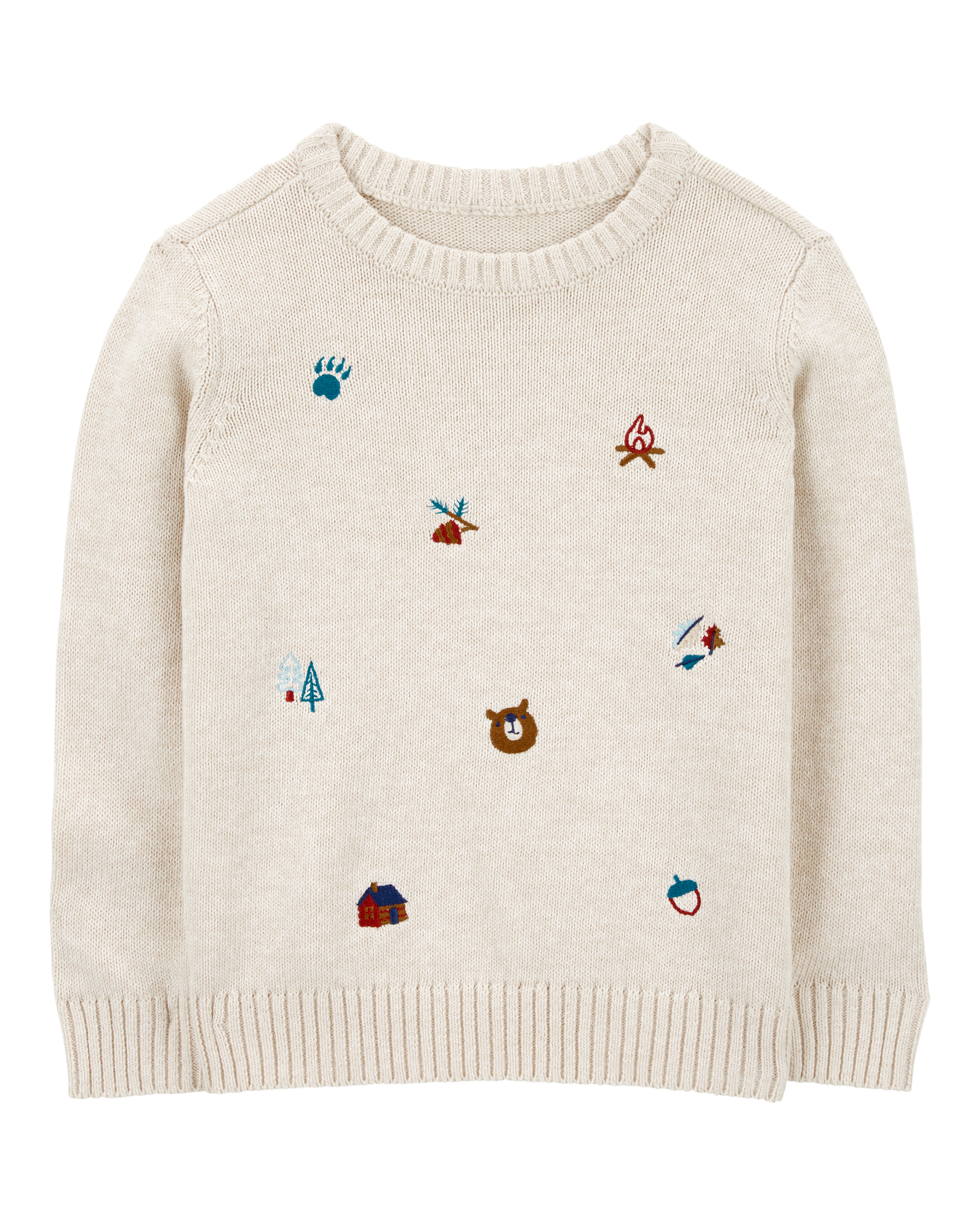 Baby Embroidered Camping Sweatshirt