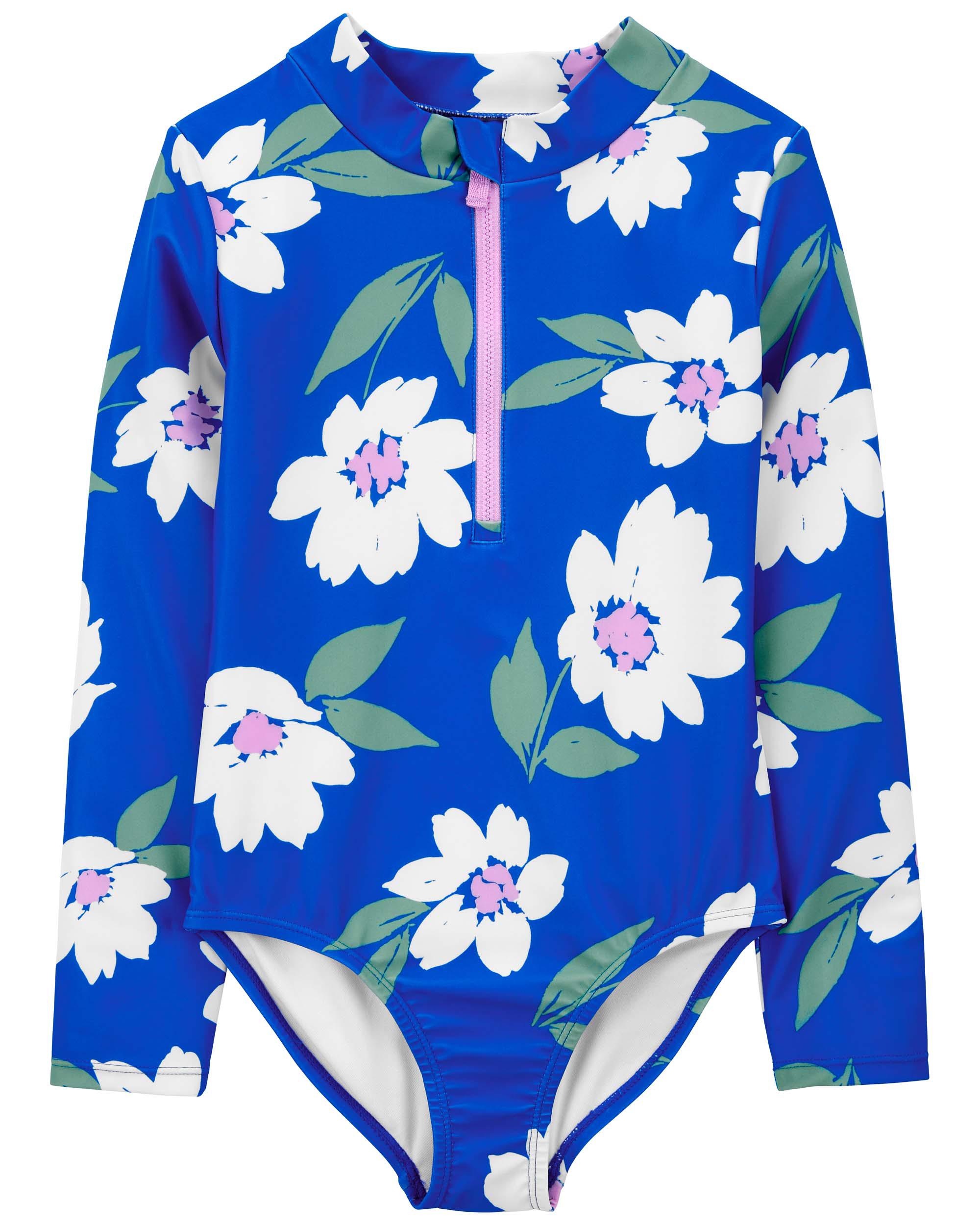 Kid Floral 1-Piece Rashguard