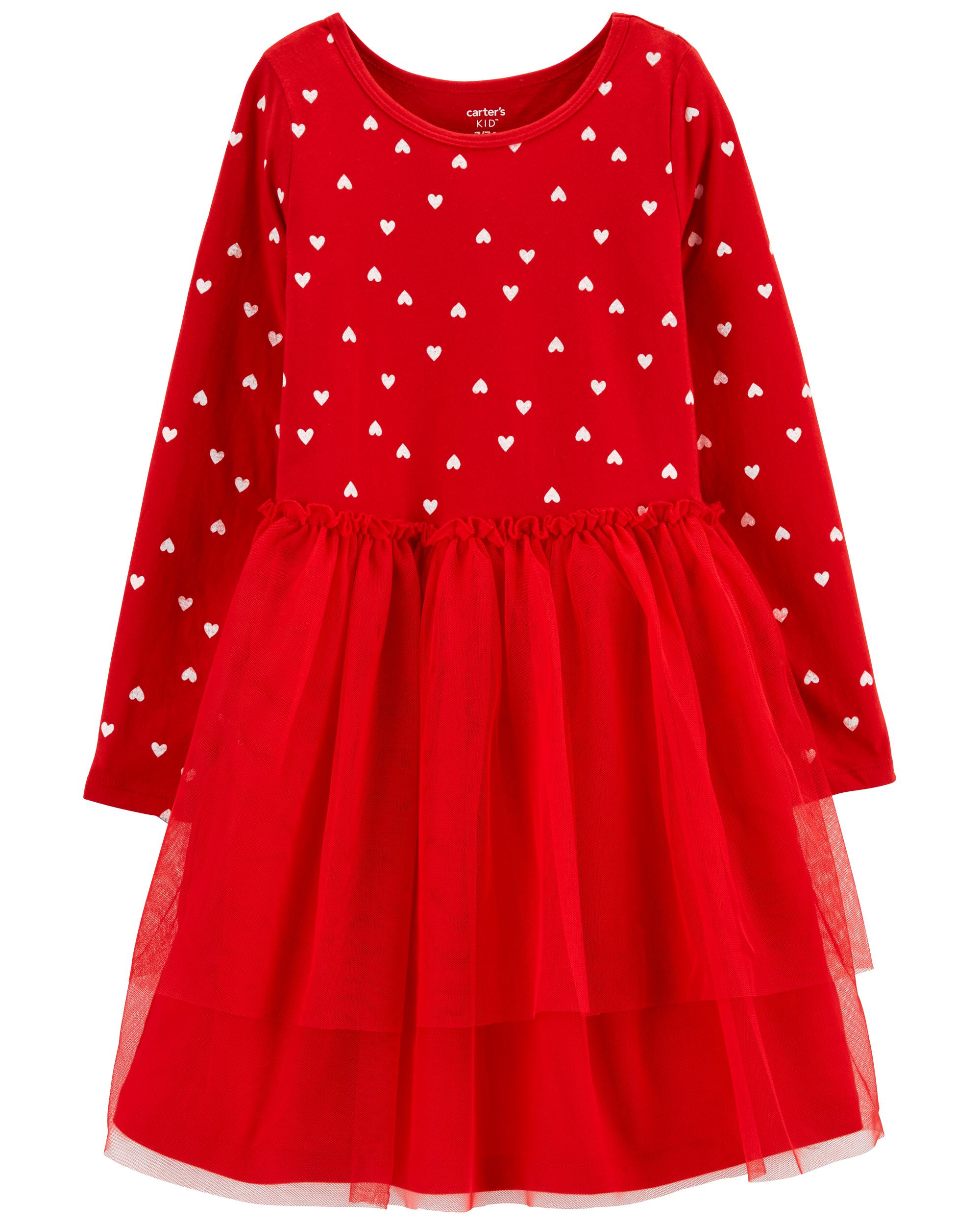 Kid Red Heart Tutu Dress | carters.com