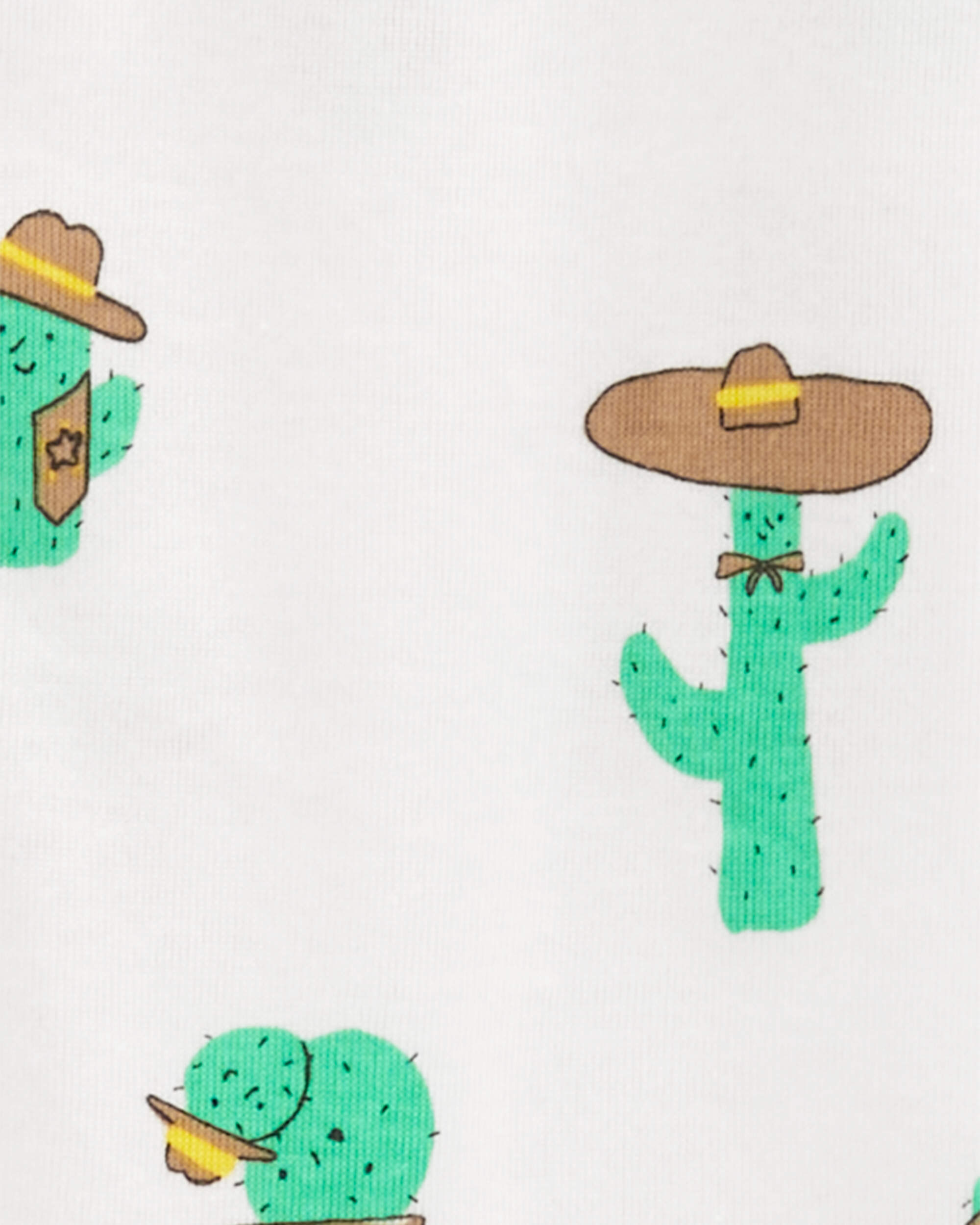 Toddler 1-Piece Cactus 100% Snug Fit Cotton Footie Pyjamas