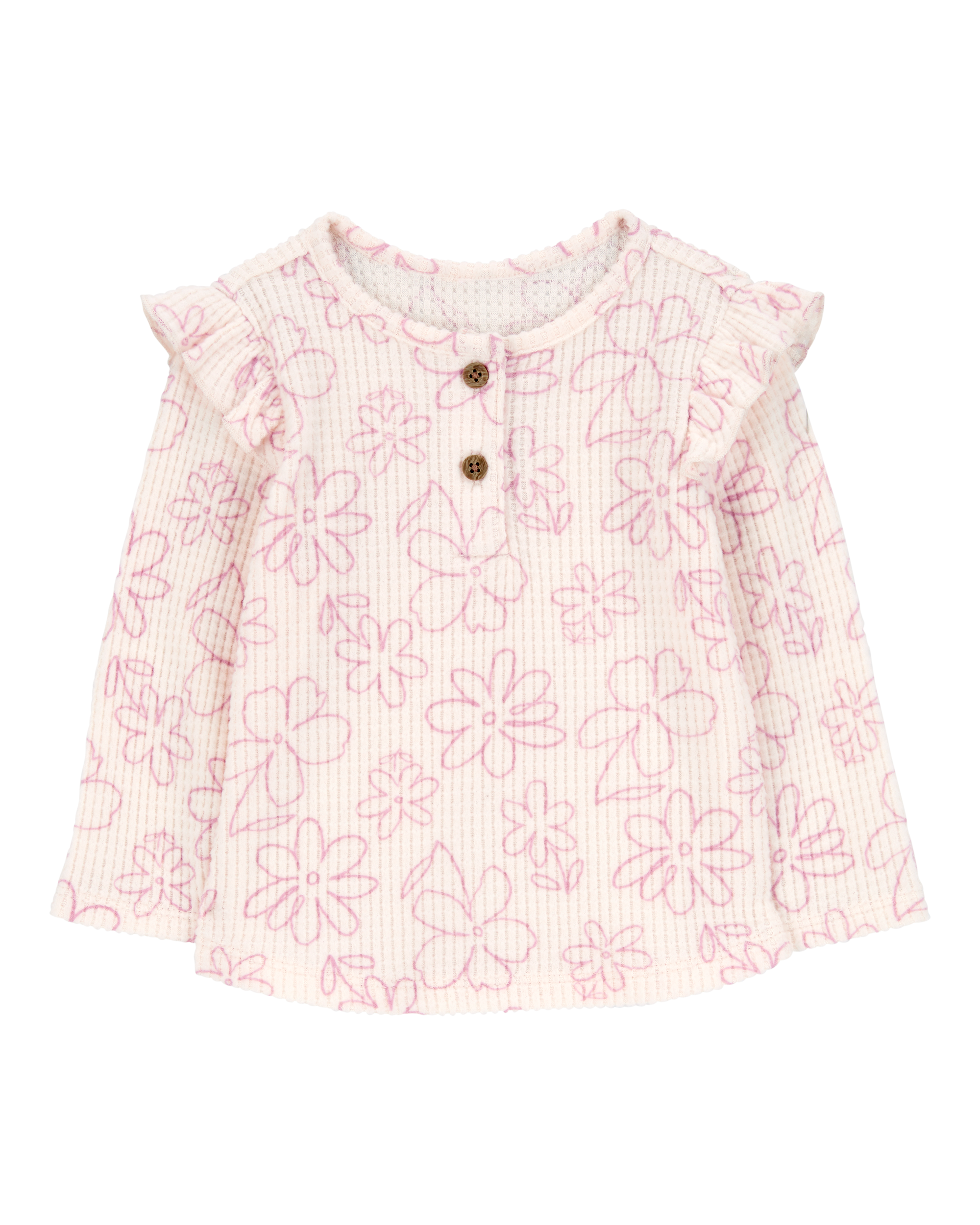 Baby Floral Thermal Long-Sleeve Top