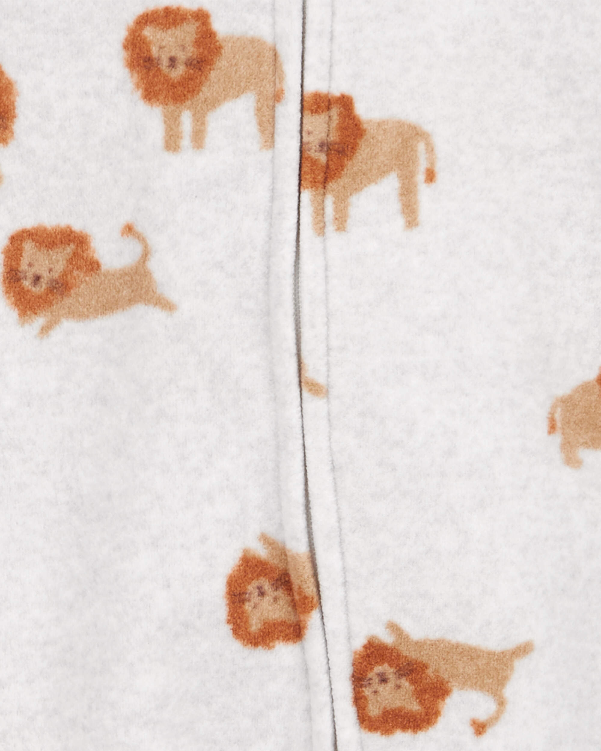 Baby Lion Fleece Zip-Up Footie Sleep & Play Pajamas