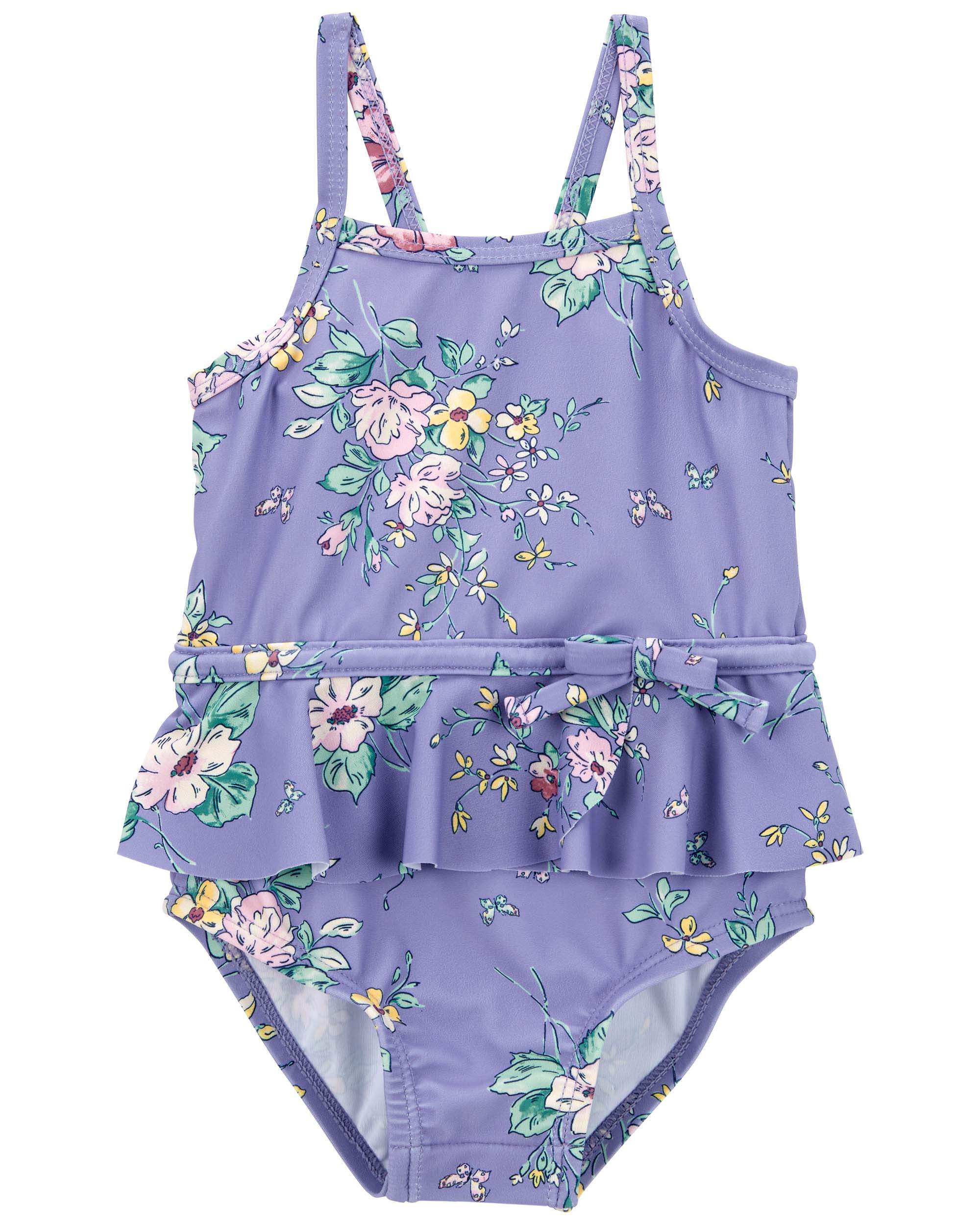 Floral clearance ruffle swimsuit