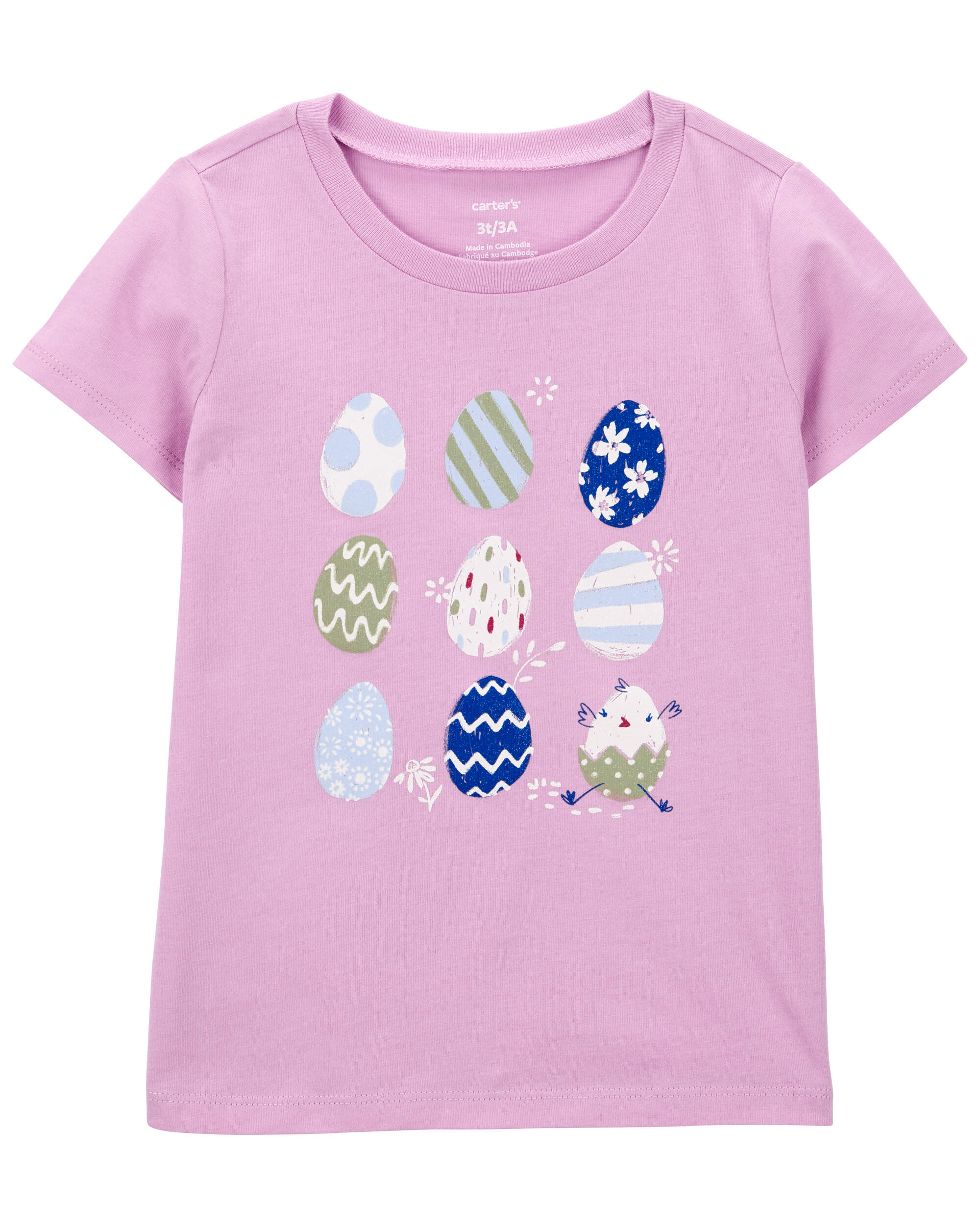 Pink Easter Egg Graphic Tee | Carter's Oshkosh Canada
