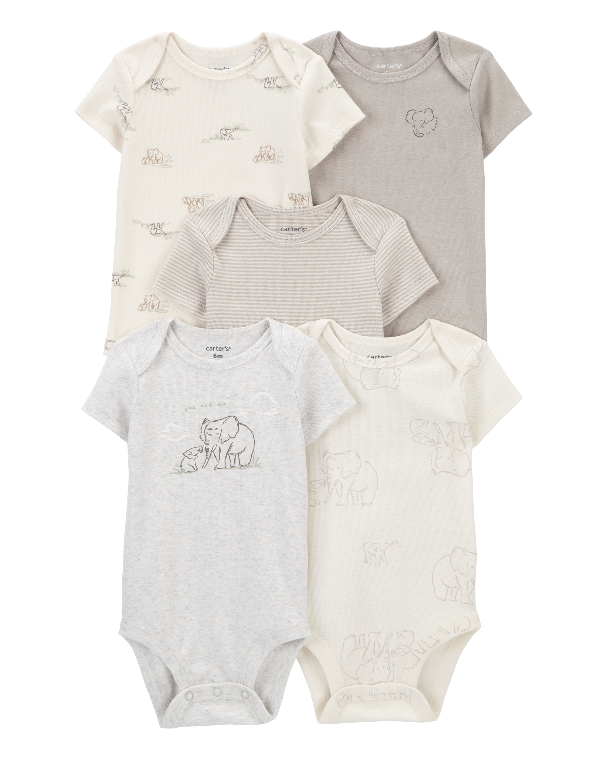 Baby 5-Pack Short-Sleeve Bodysuits