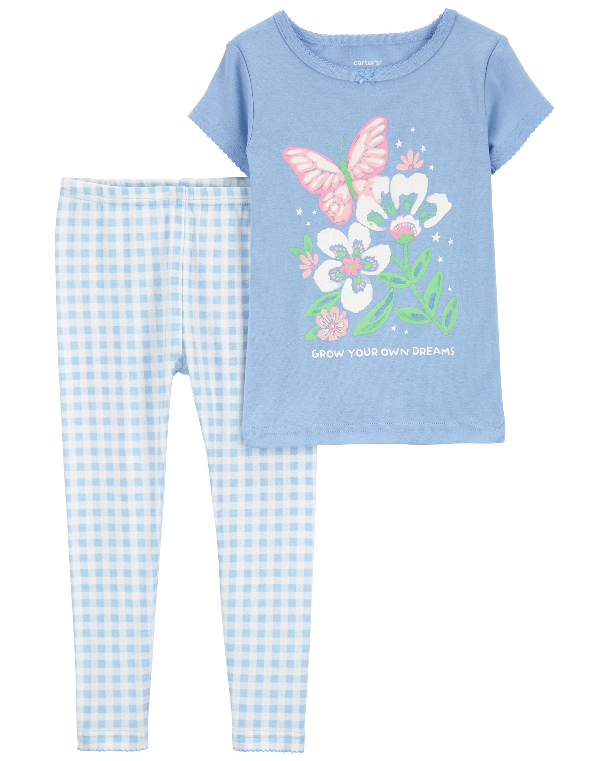 Toddler 2-Piece Butterfly 100% Snug Fit Cotton Pyjamas