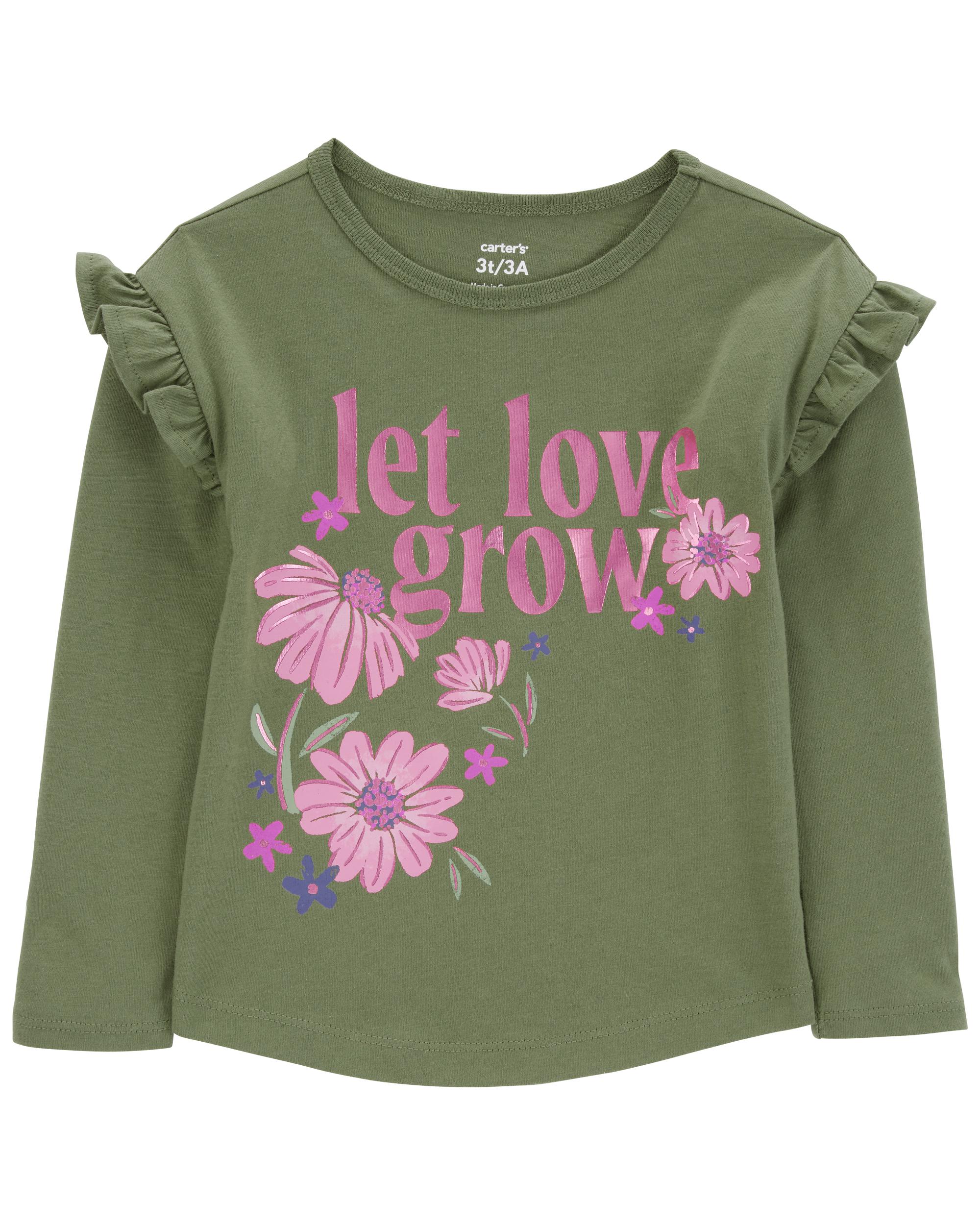 Baby Let Love Grow Flutter Graphic T-Shirt