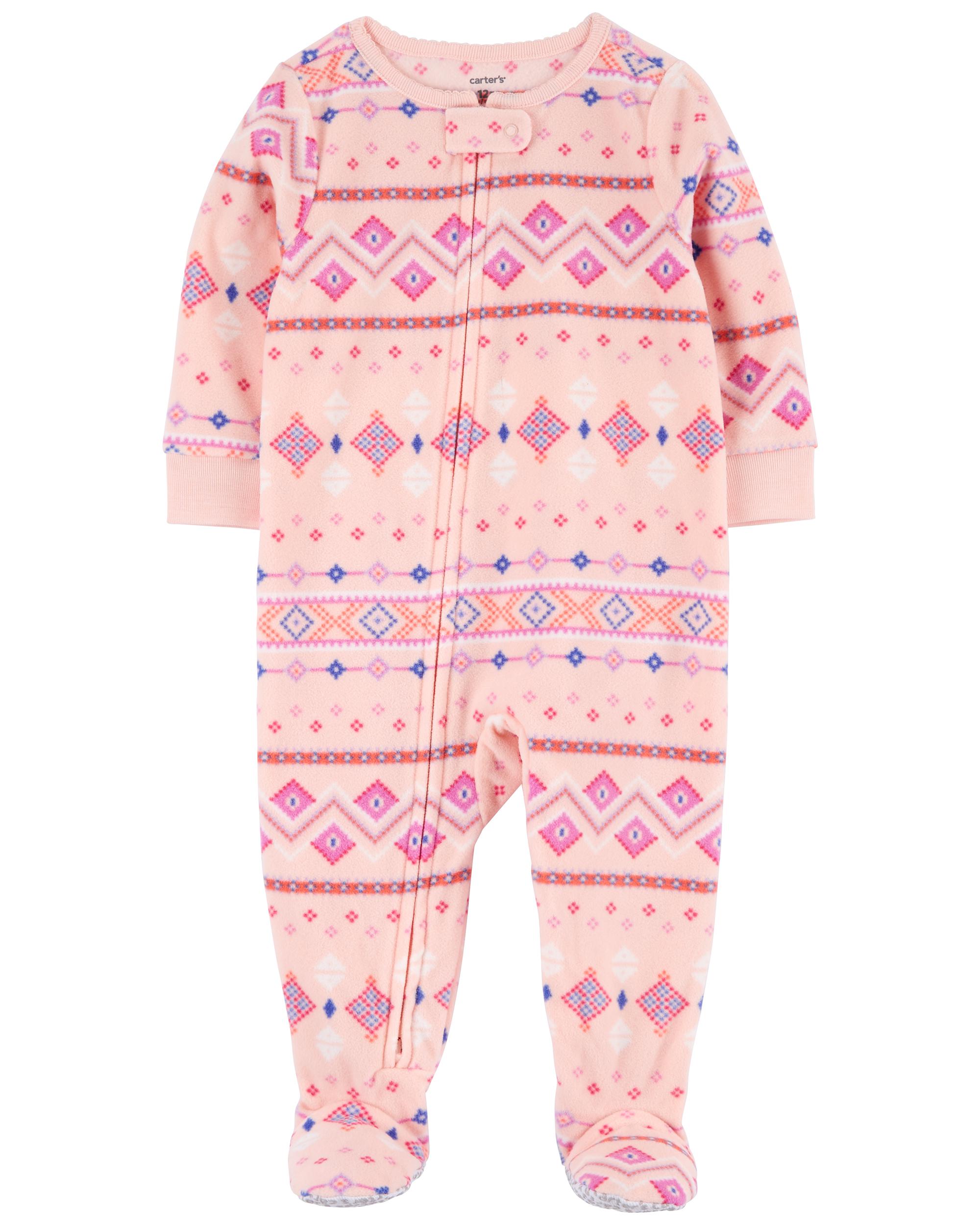 Carters baby hot sale fleece pajamas