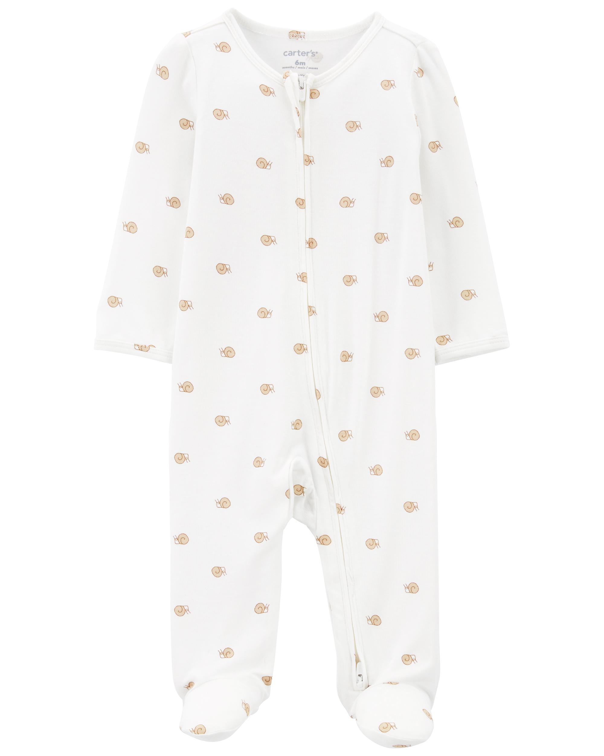 Baby Zip-Up PurelySoft Sleeper Pyjamas