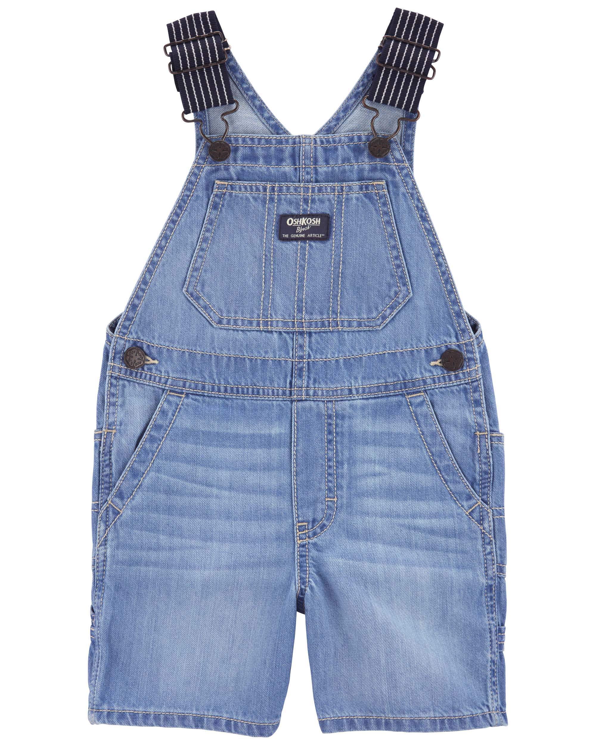 Denim Shortalls: Hickory Stripe Strap Remix