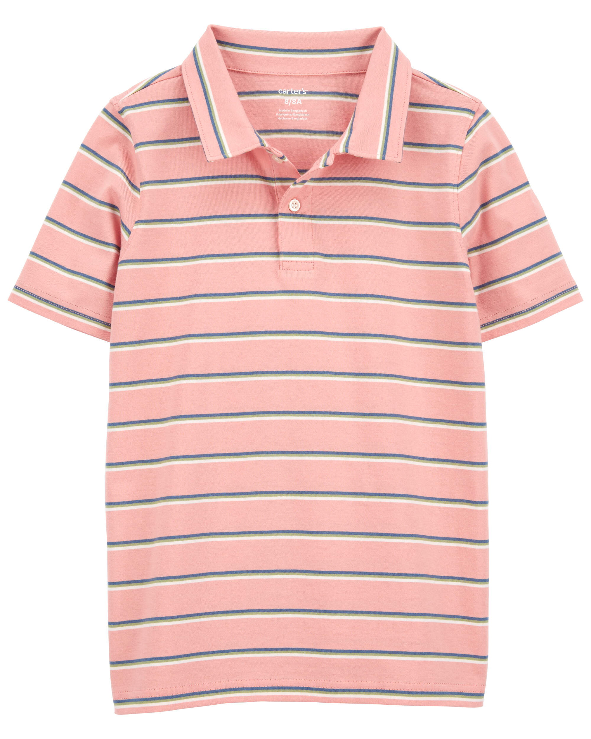 Boys 2024 pink polo