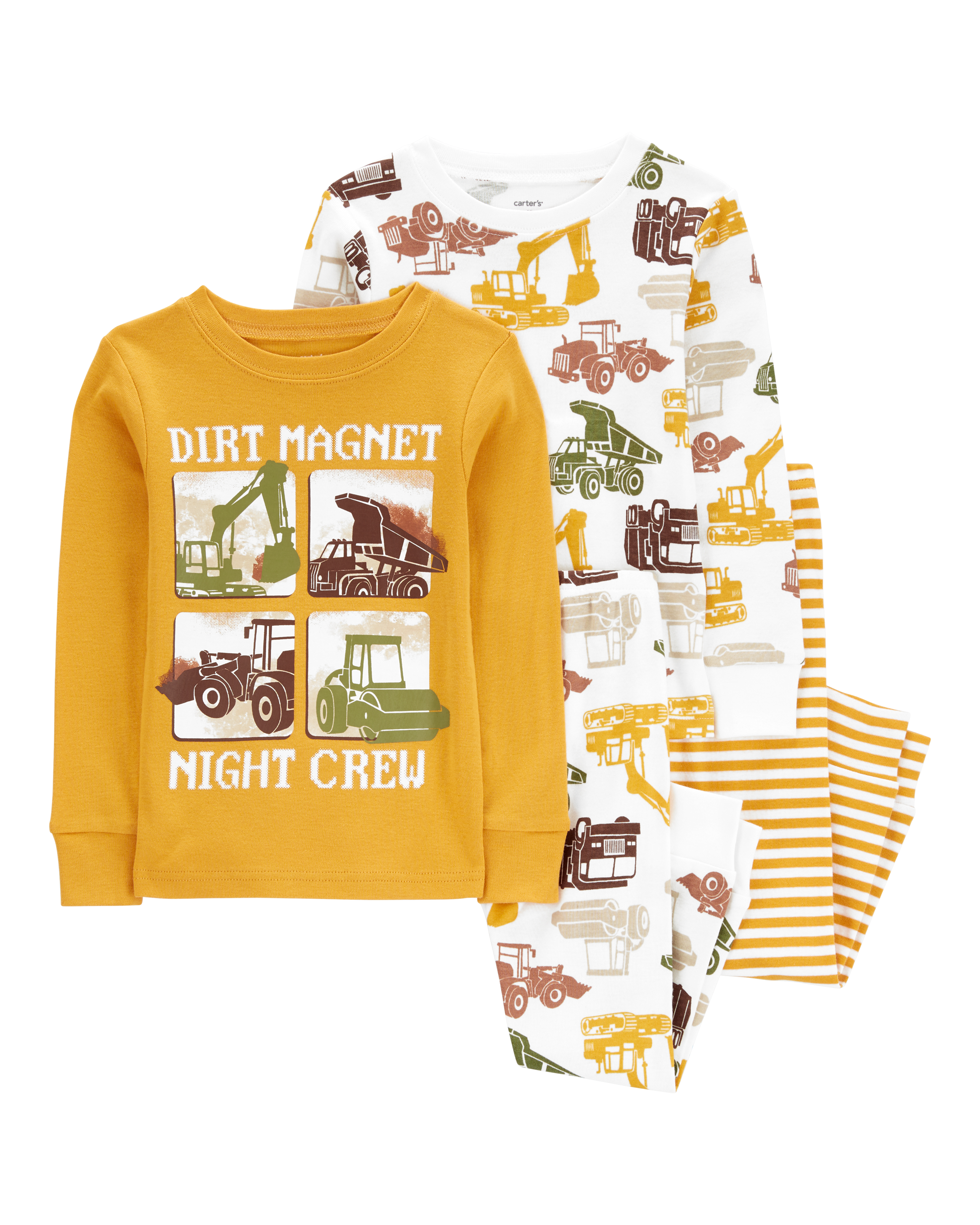 Toddler 4-Piece Construction 100% Snug Fit Cotton Pyjamas