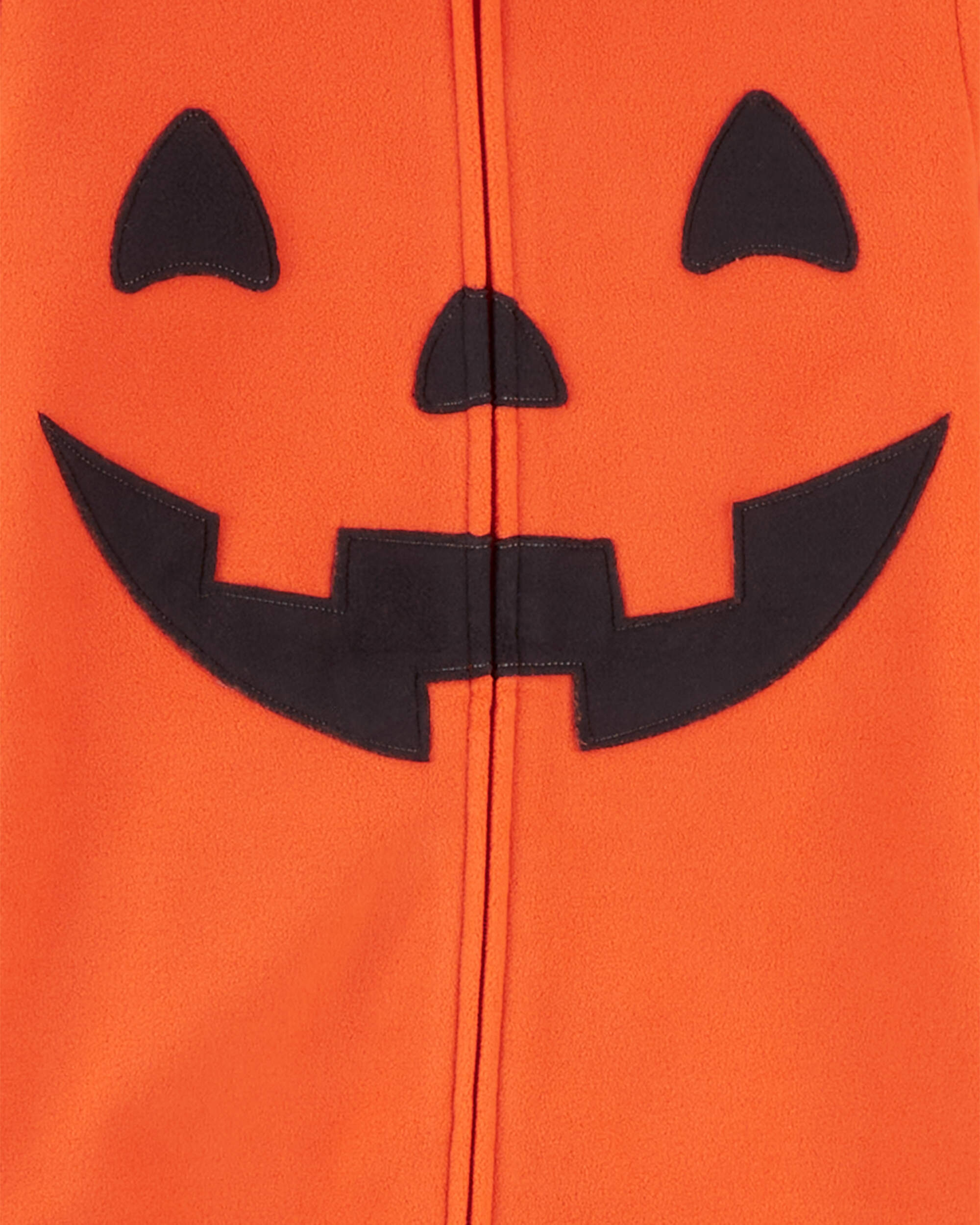 Kid Halloween Jack-O-Lantern Hooded Jumpsuit