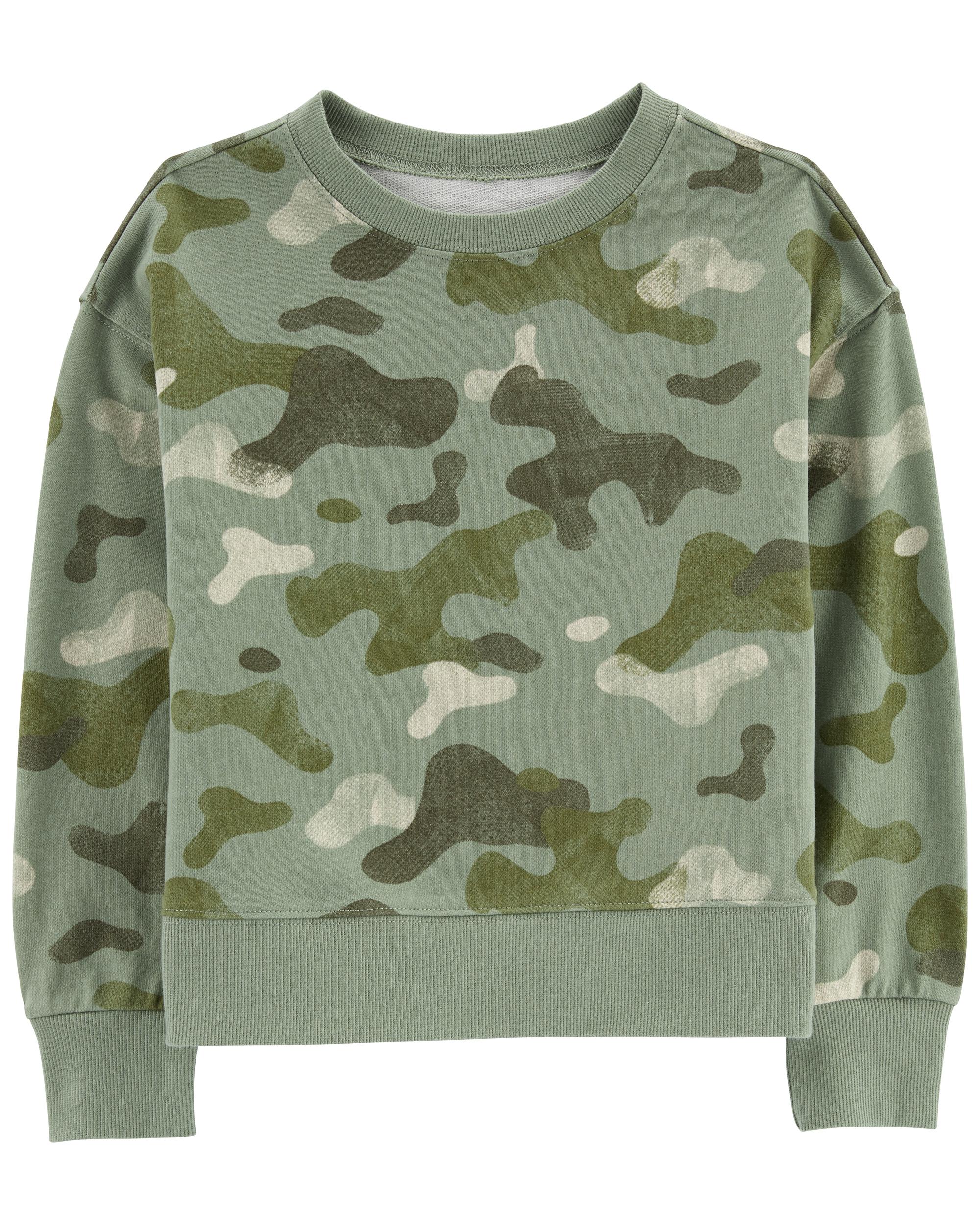 Kid Camo French Terry Top