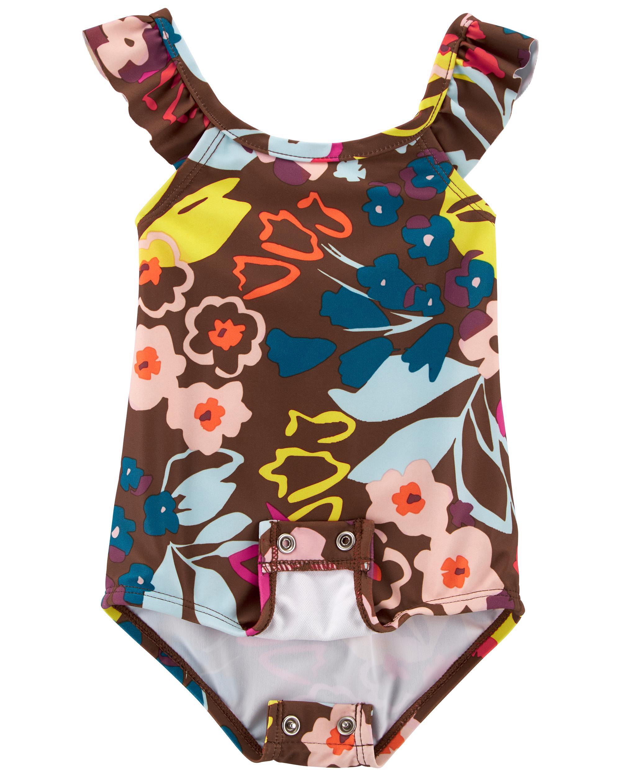 Baby 1-Piece Floral Swimsuit