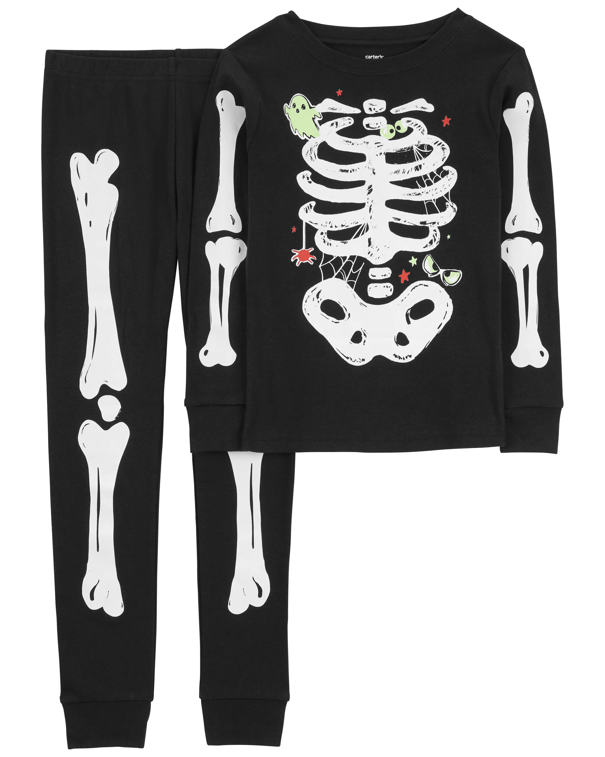Kid 2-Piece Skeleton 100% Snug Fit Cotton Pyjamas