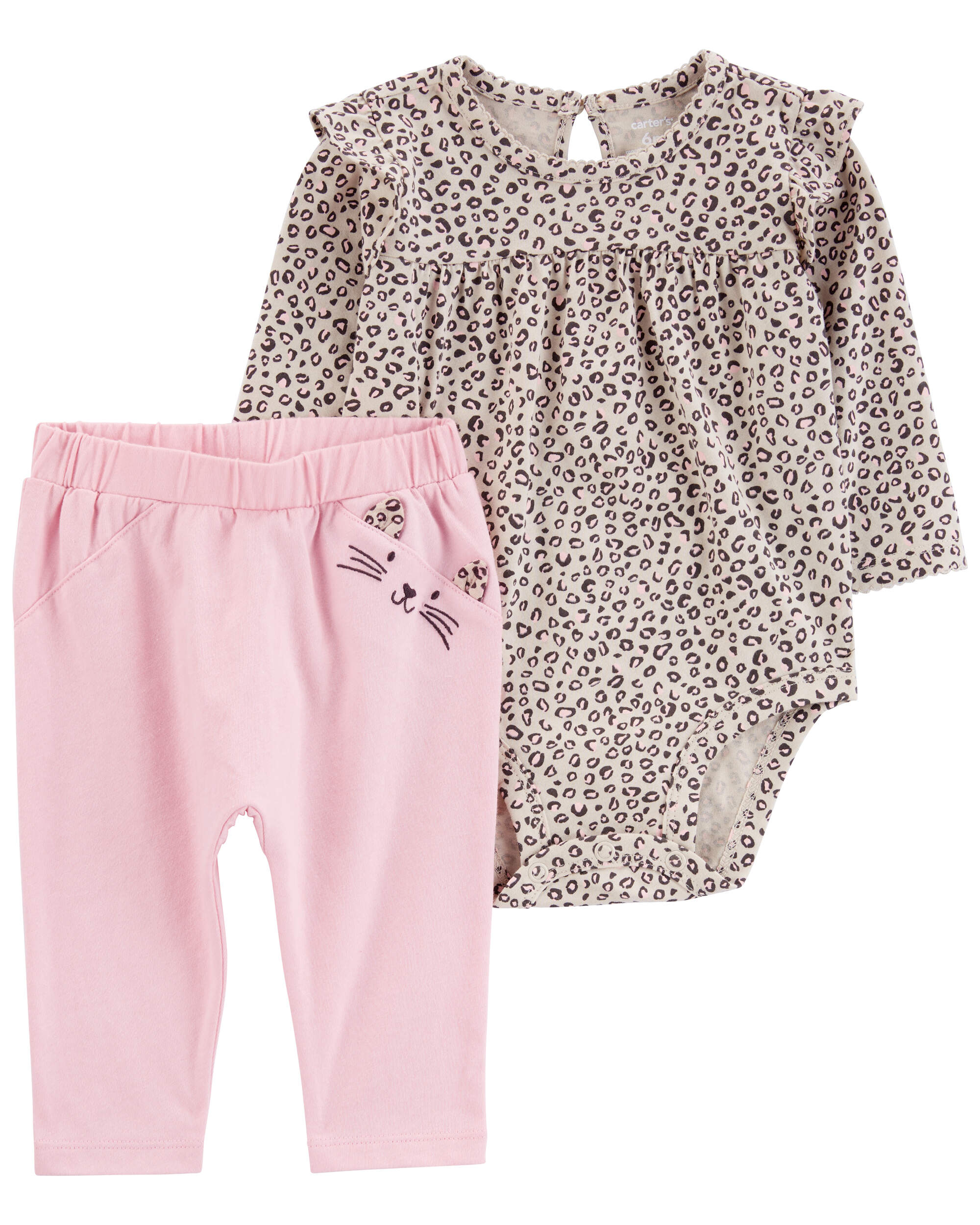 Baby 2-Piece Leopard Bodysuit Pant Set