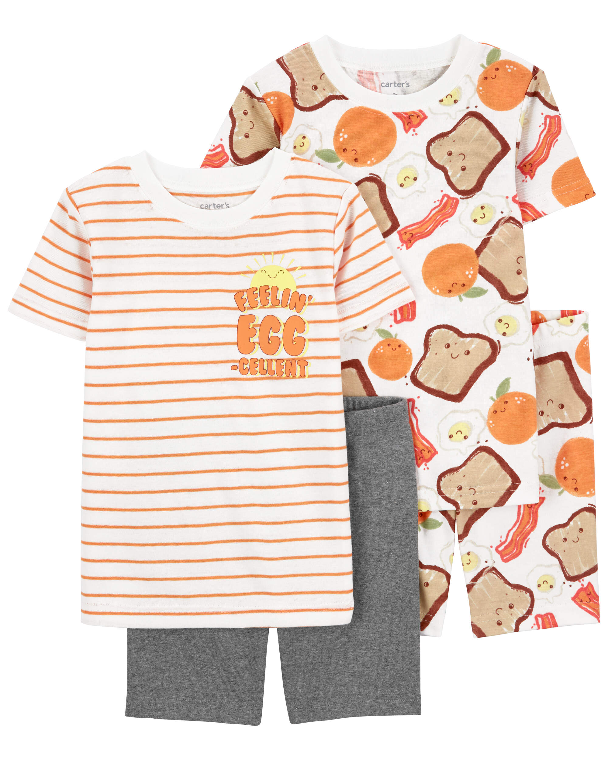 Toddler 4-Piece T-Shirt and Shorts Pyjamas Set