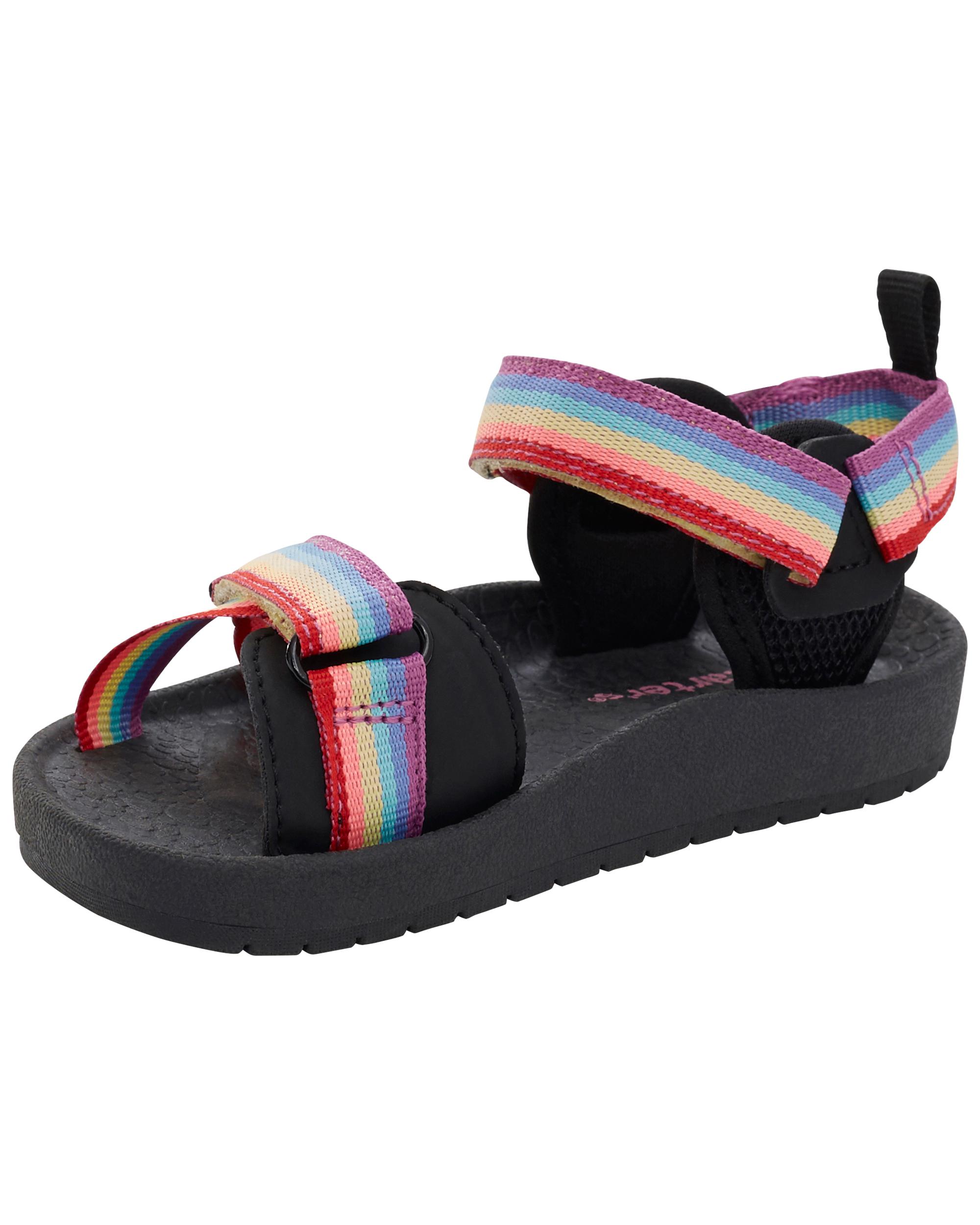 Toddler Rainbow Hook & Loop Sandals