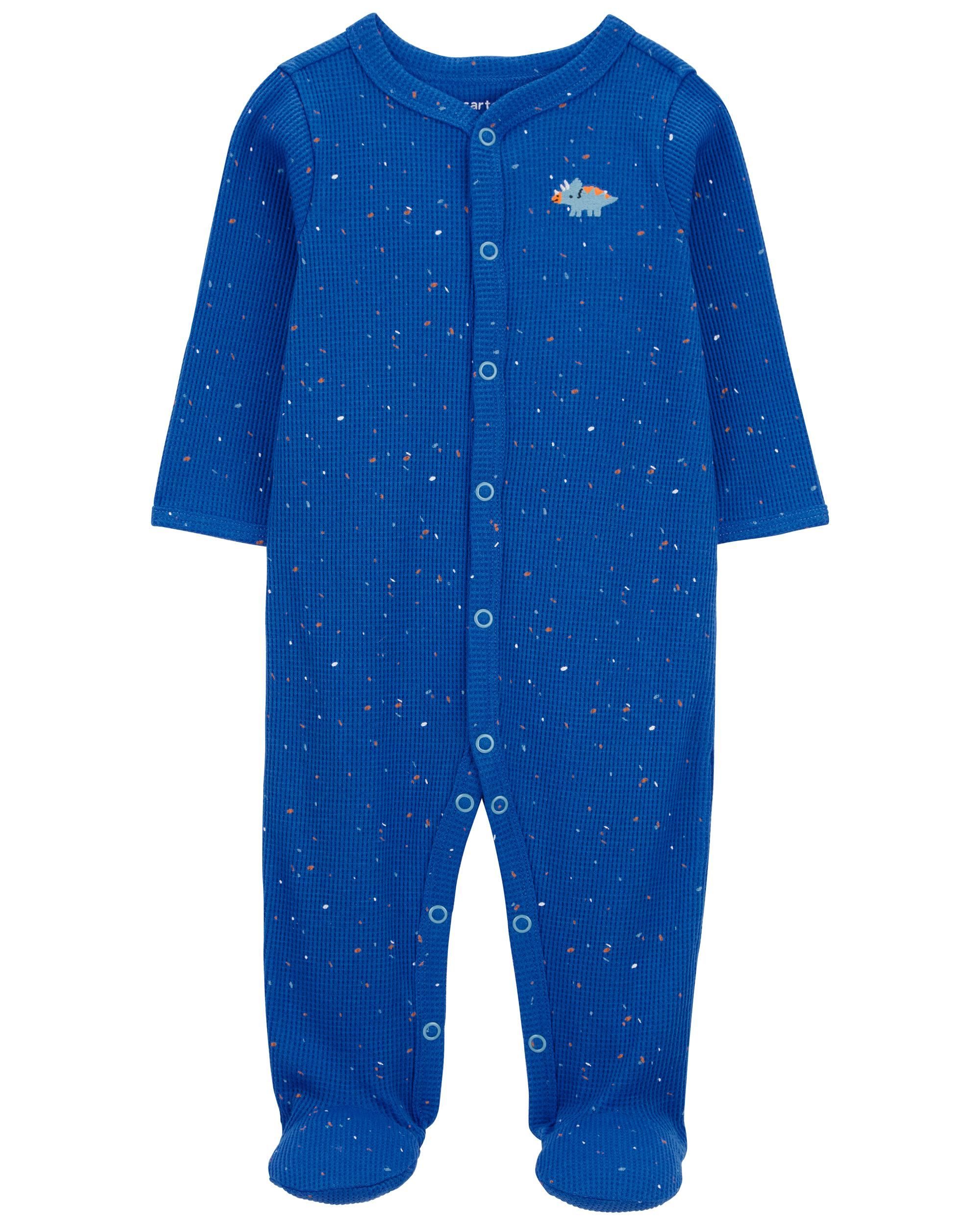 Baby Dinosaur Snap-Up Thermal Sleeper Pyjamas